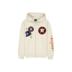 Houston Astros Stone Logo Select Full-Zip Hoodie