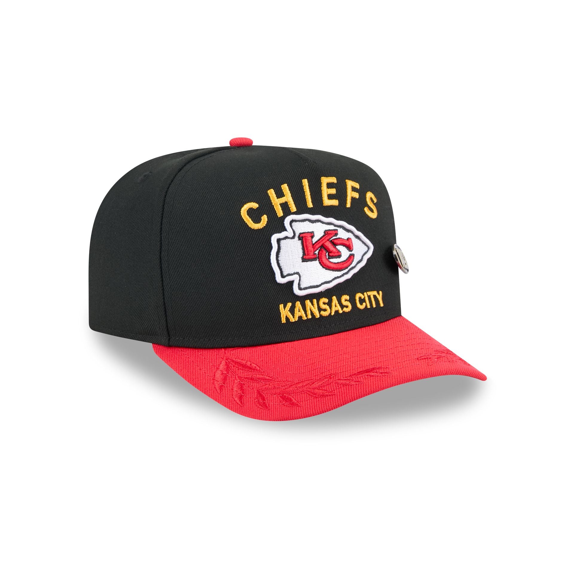 Kansas City Chiefs 2025 Draft Black 59FIFTY A-Frame Fitted Hat - Image 3