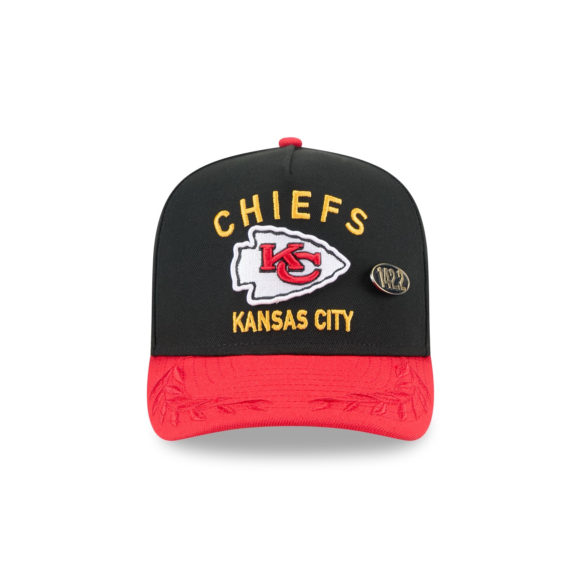 Kansas City Chiefs 2025 Draft Black 59FIFTY A-Frame Fitted Hat - Image 2