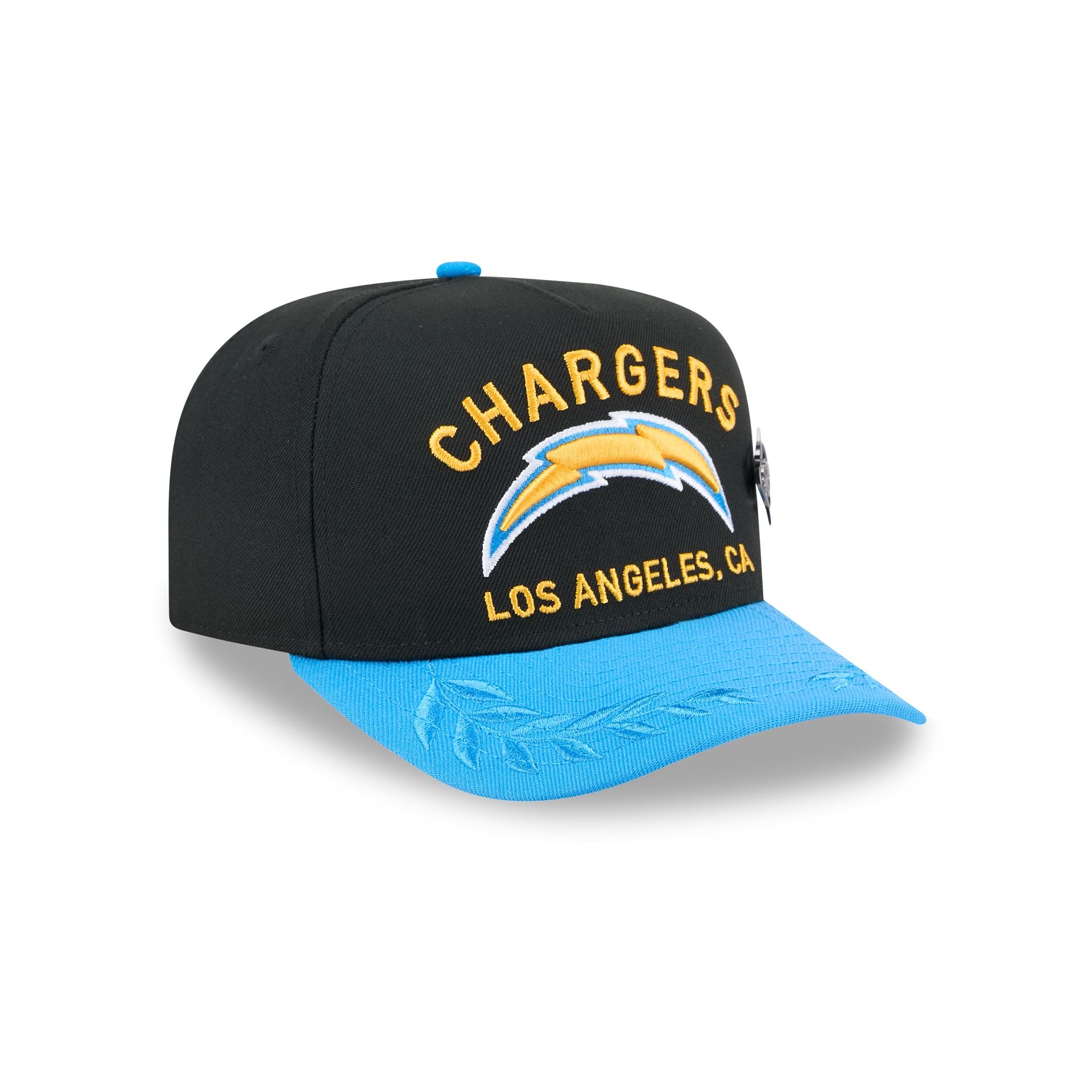 Los Angeles Chargers 2025 Draft Black 59FIFTY A-Frame Fitted Hat - Image 3