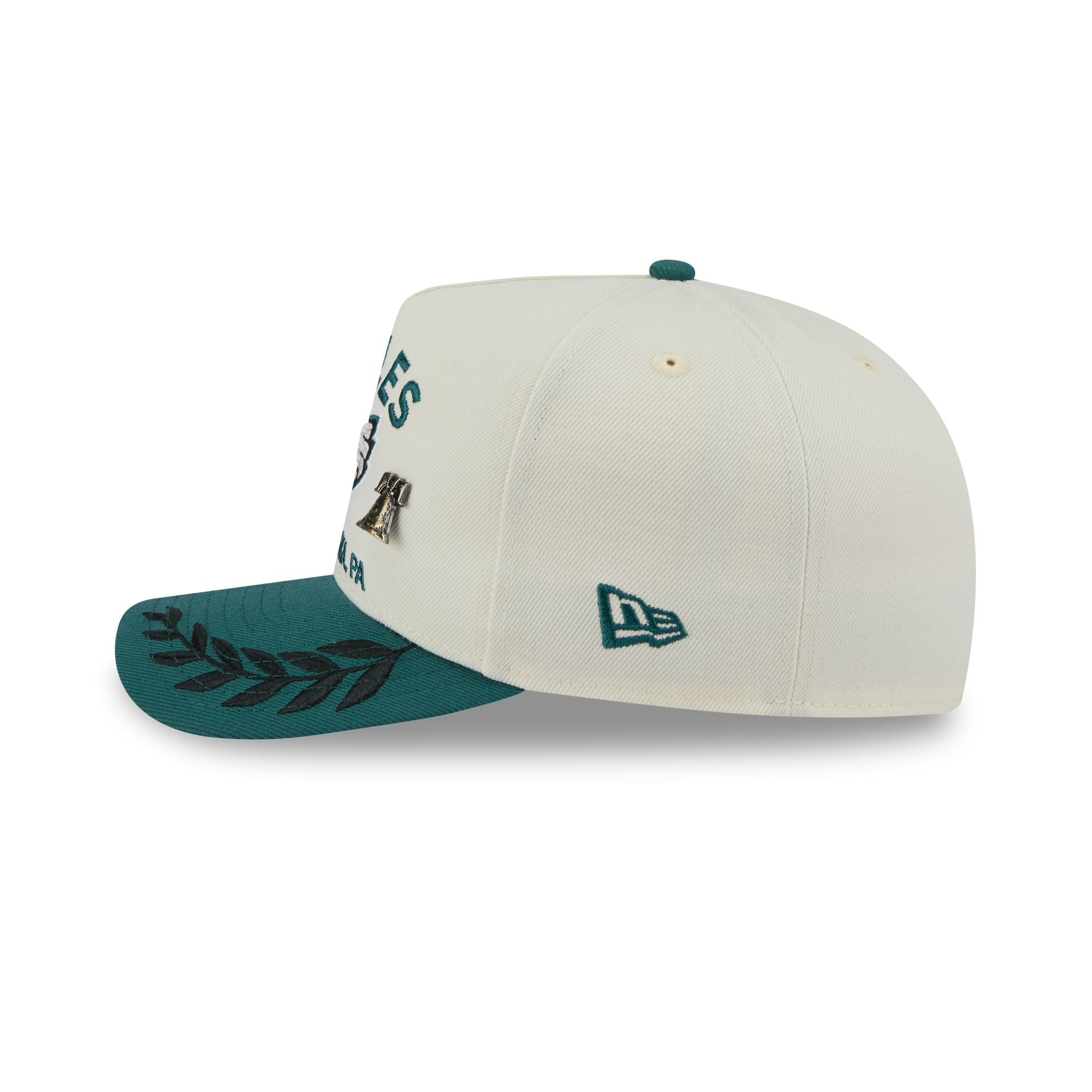 Philadelphia Eagles 2025 Draft Chrome White 59FIFTY A-Frame Fitted Hat - Image 4