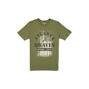 Atlanta Braves Armed Forces Day 2025 Green T-Shirt