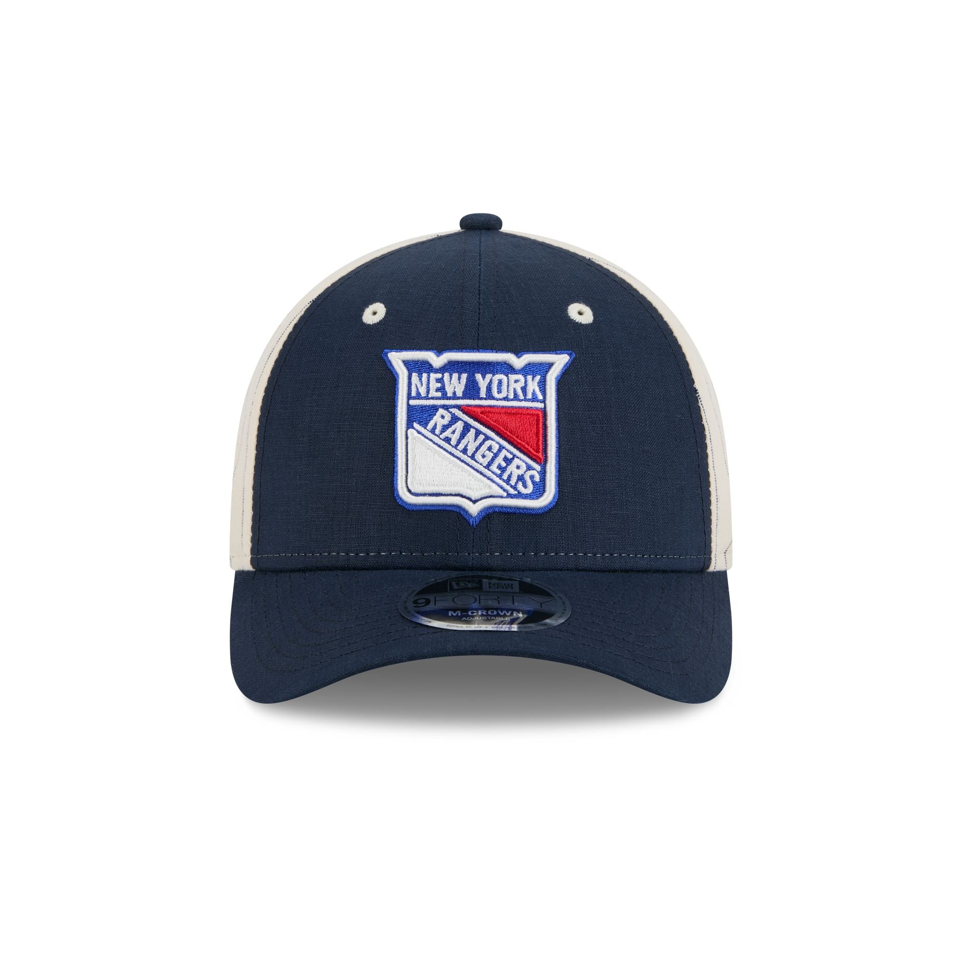New York Rangers Linen 9FORTY M-Crown Snapback Hat - Image 2