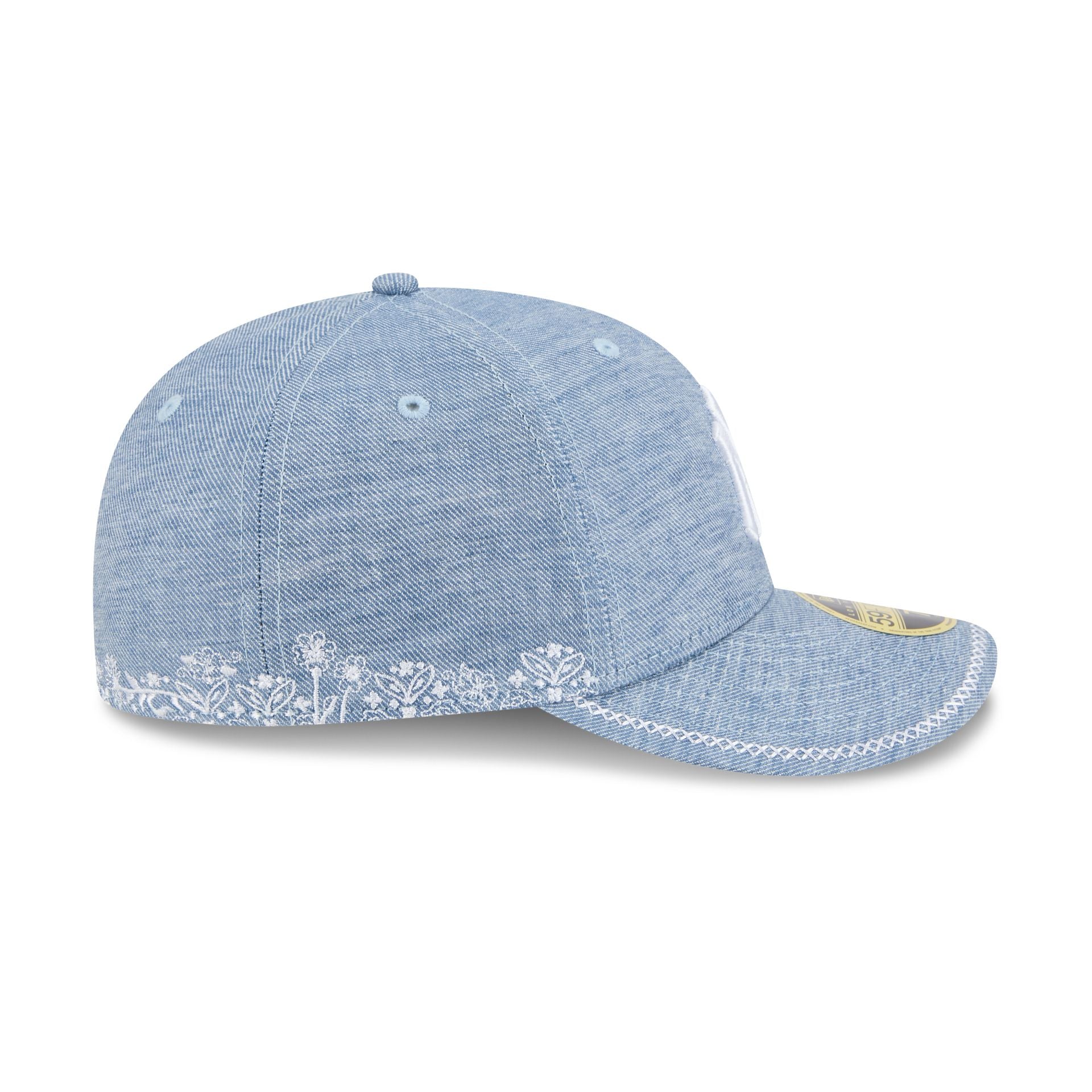 New York Yankees Hand Stitched Chambray Low Profile 59FIFTY Fitted Hat - Image 4