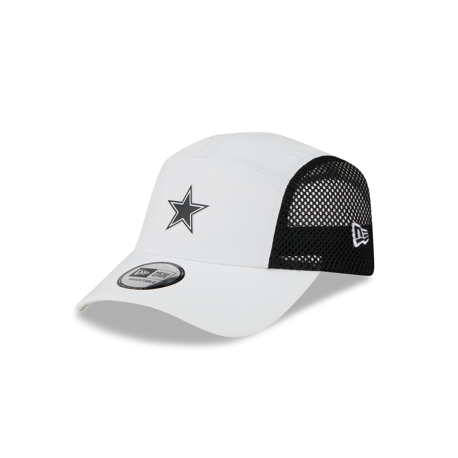 Dallas Cowboys White Poly Runner Adjustable Hat