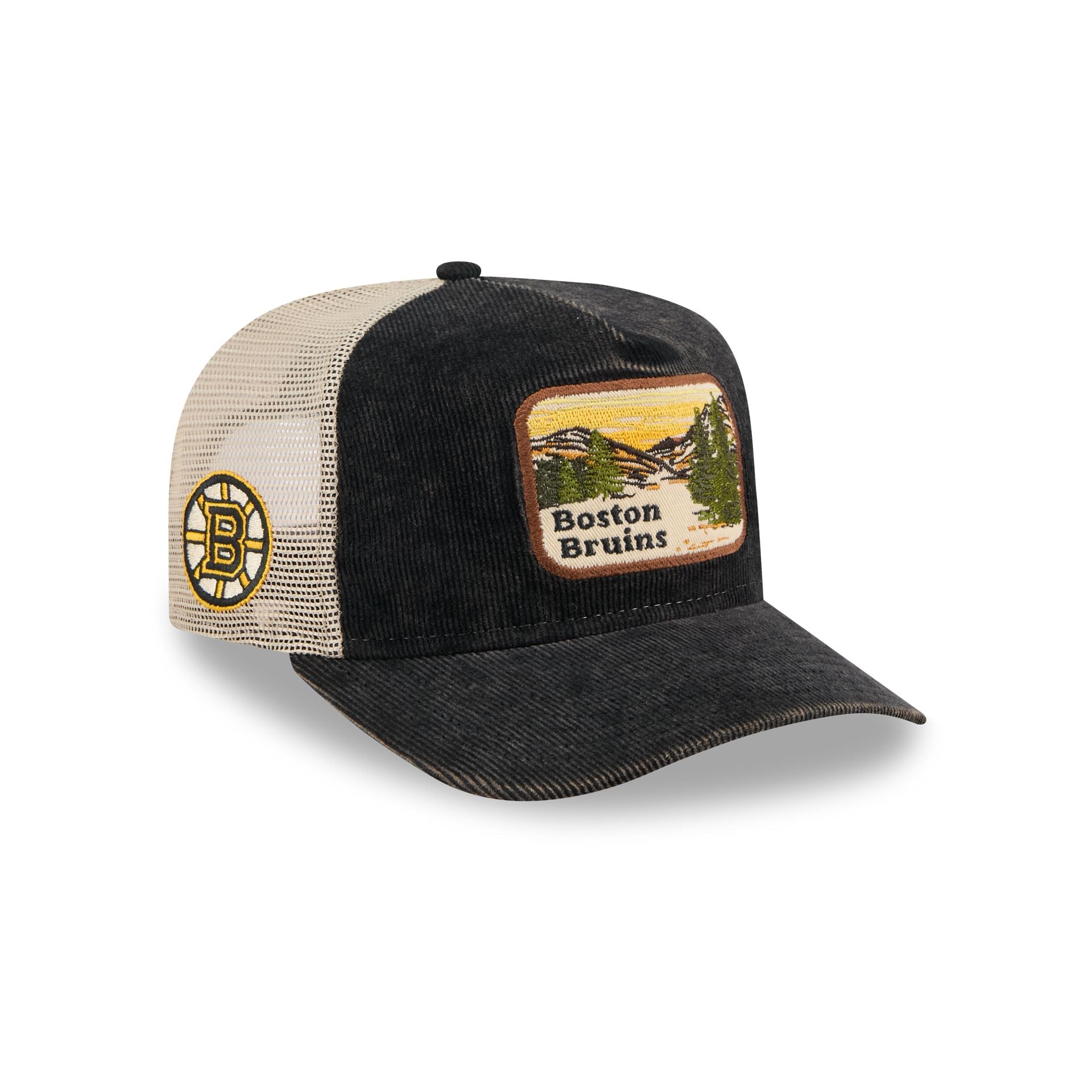Boston Bruins Vintage Landscape 9FIFTY A-Frame Trucker Hat