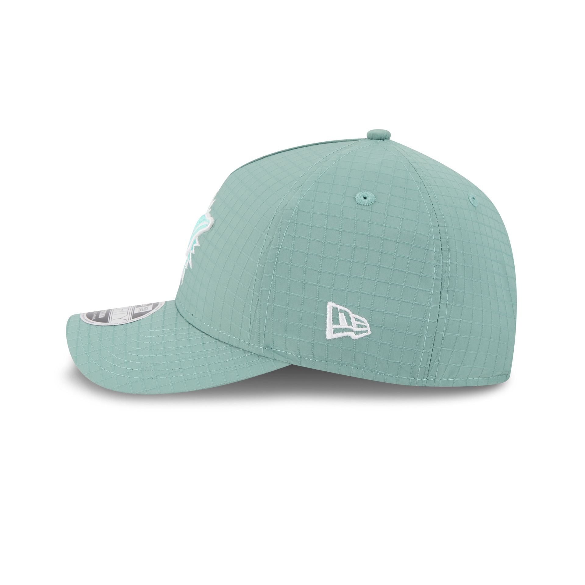 Miami Dolphins Green Ripstop 9FORTY M-Crown A-Frame Snapback Hat - Image 4