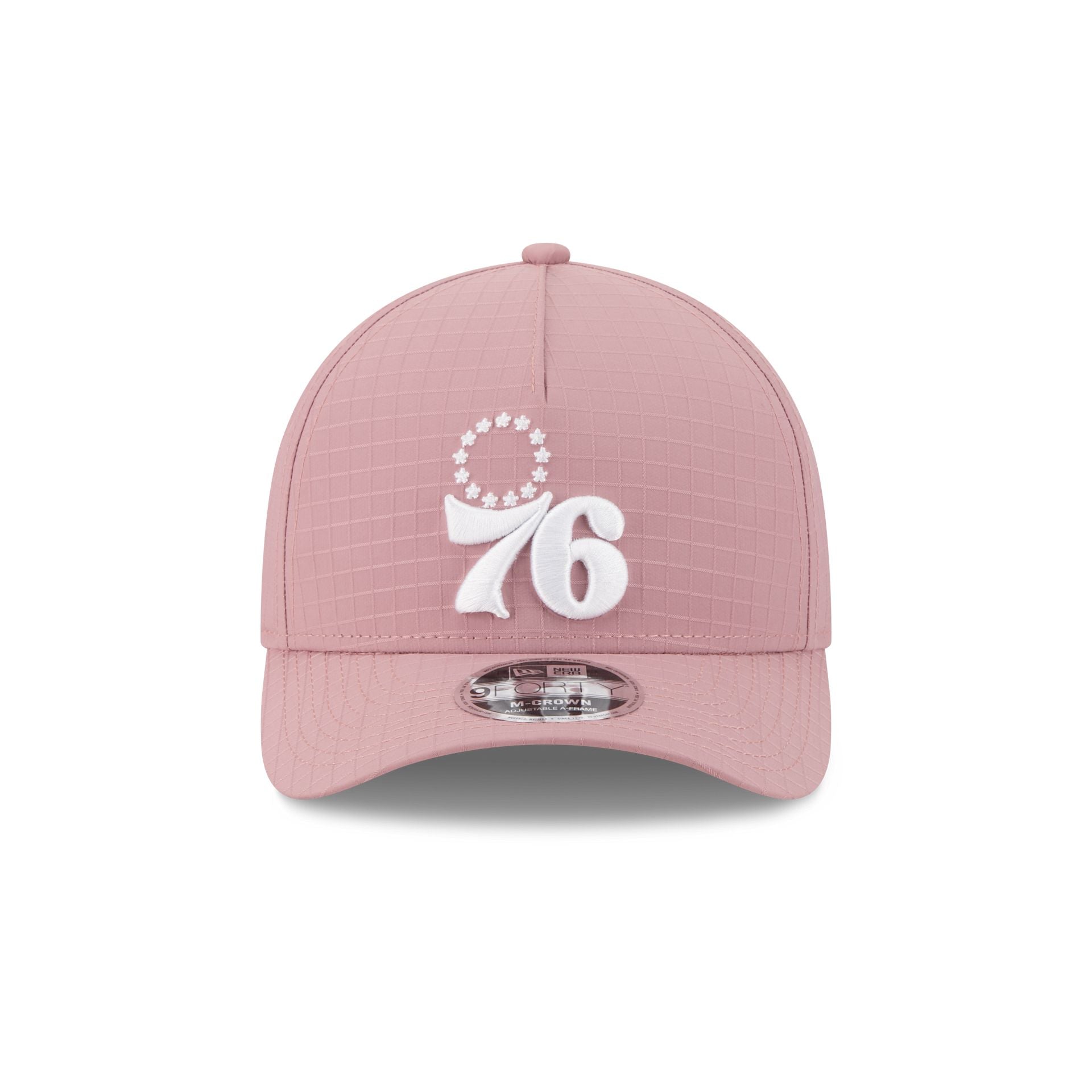 Philadelphia 76ers Pink Ripstop 9FORTY M-Crown A-Frame Snapback Hat - Image 2