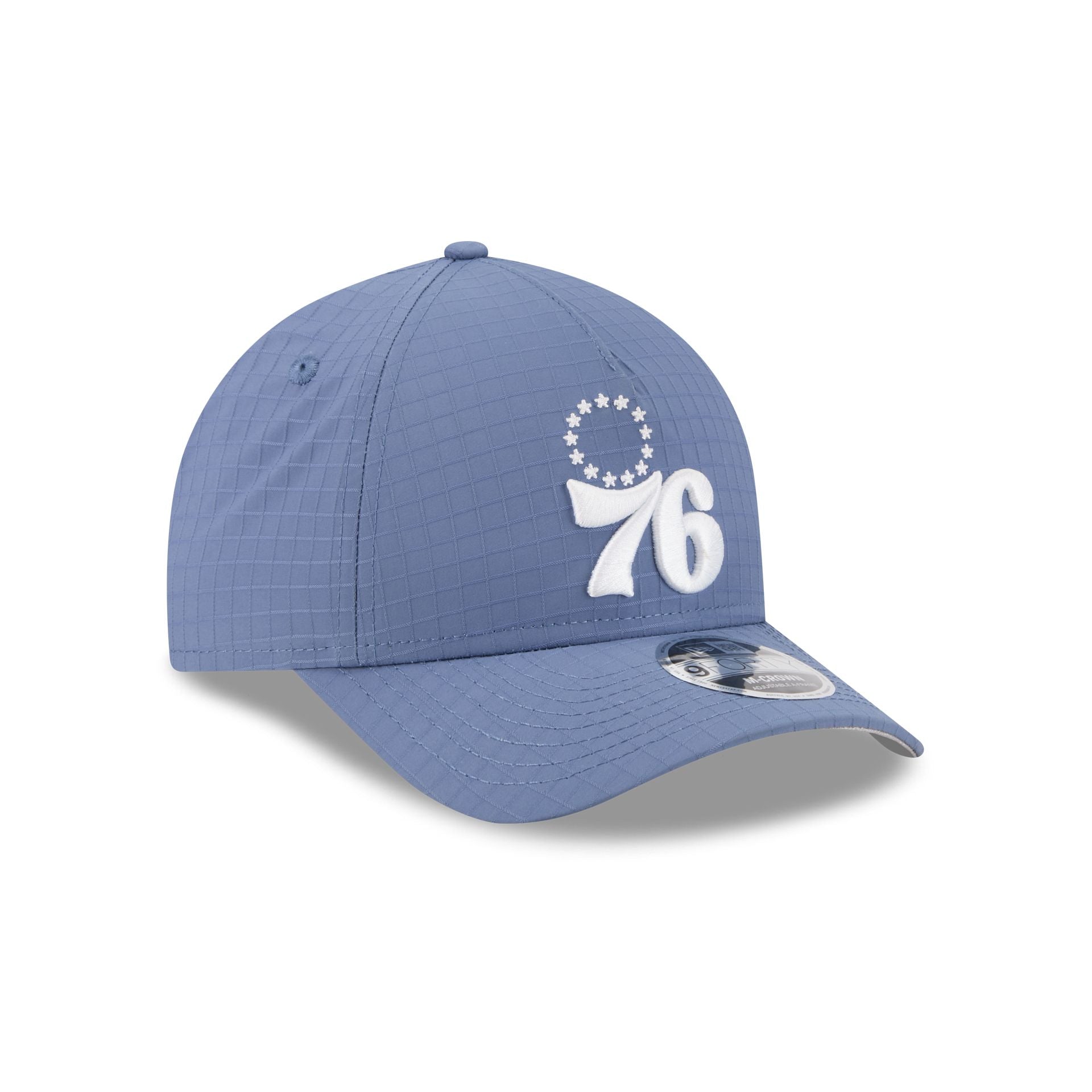 Philadelphia 76ers Blue Ripstop 9FORTY M-Crown A-Frame Snapback Hat - Image 3