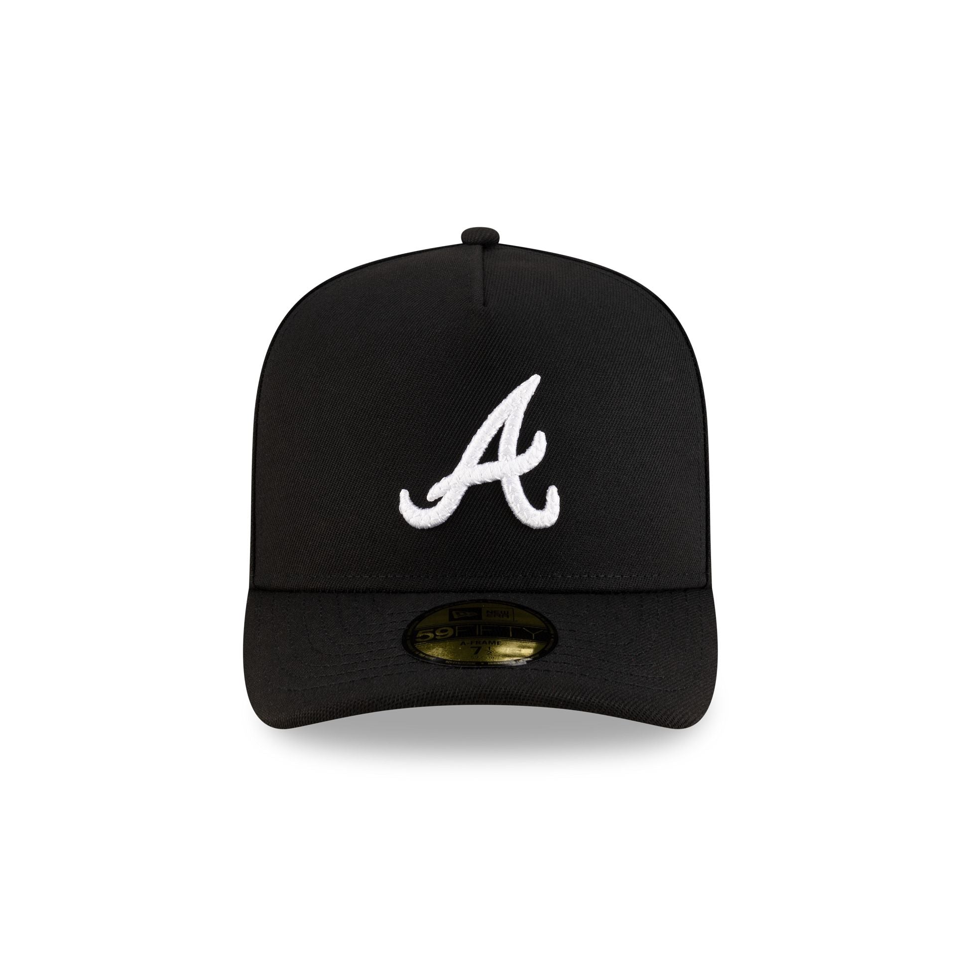 Atlanta Braves Black Script Safety Pin 59FIFTY A-Frame Fitted Hat - Image 2