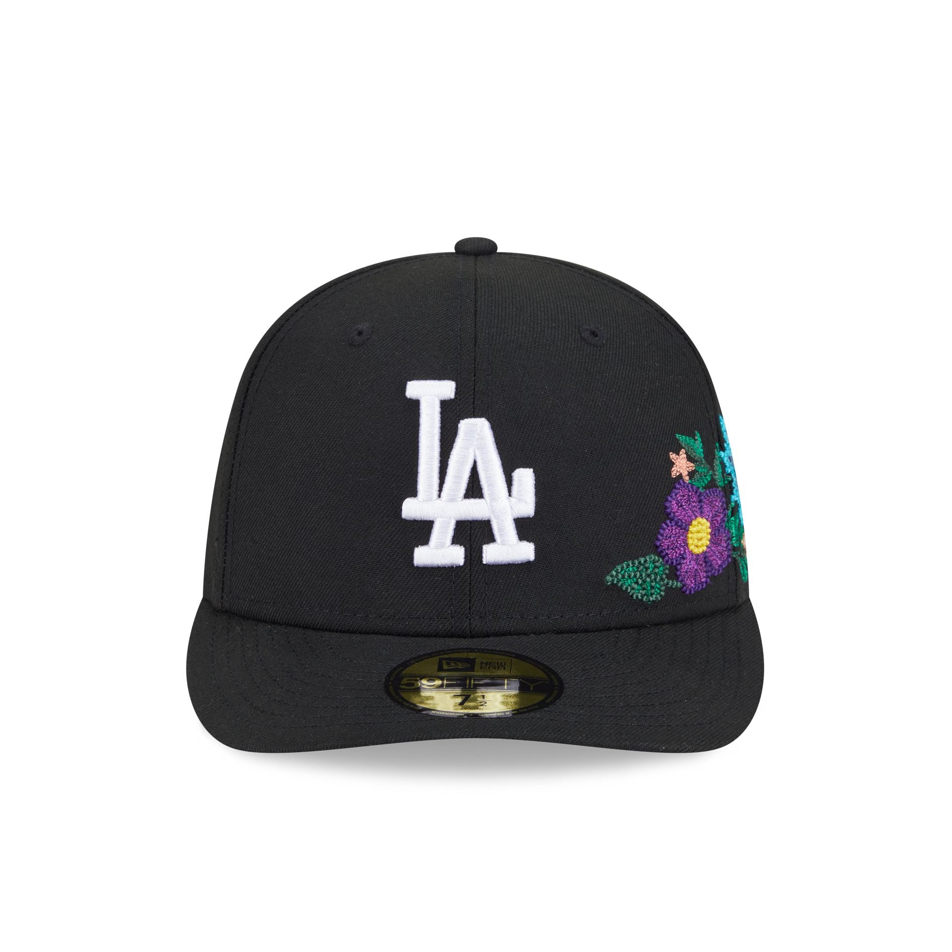 Los Angeles Dodgers Tonal Florals Black 59FIFTY Fitted Hat - Image 2