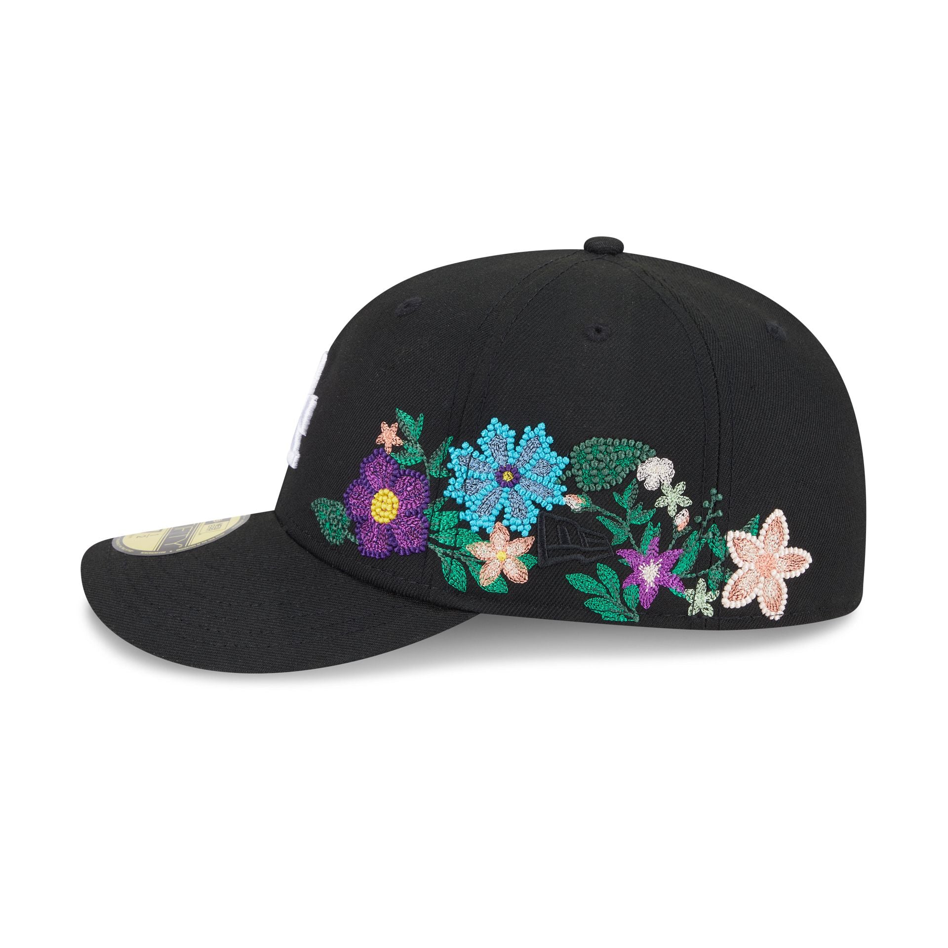 Los Angeles Dodgers Tonal Florals Black 59FIFTY Fitted Hat - Image 4