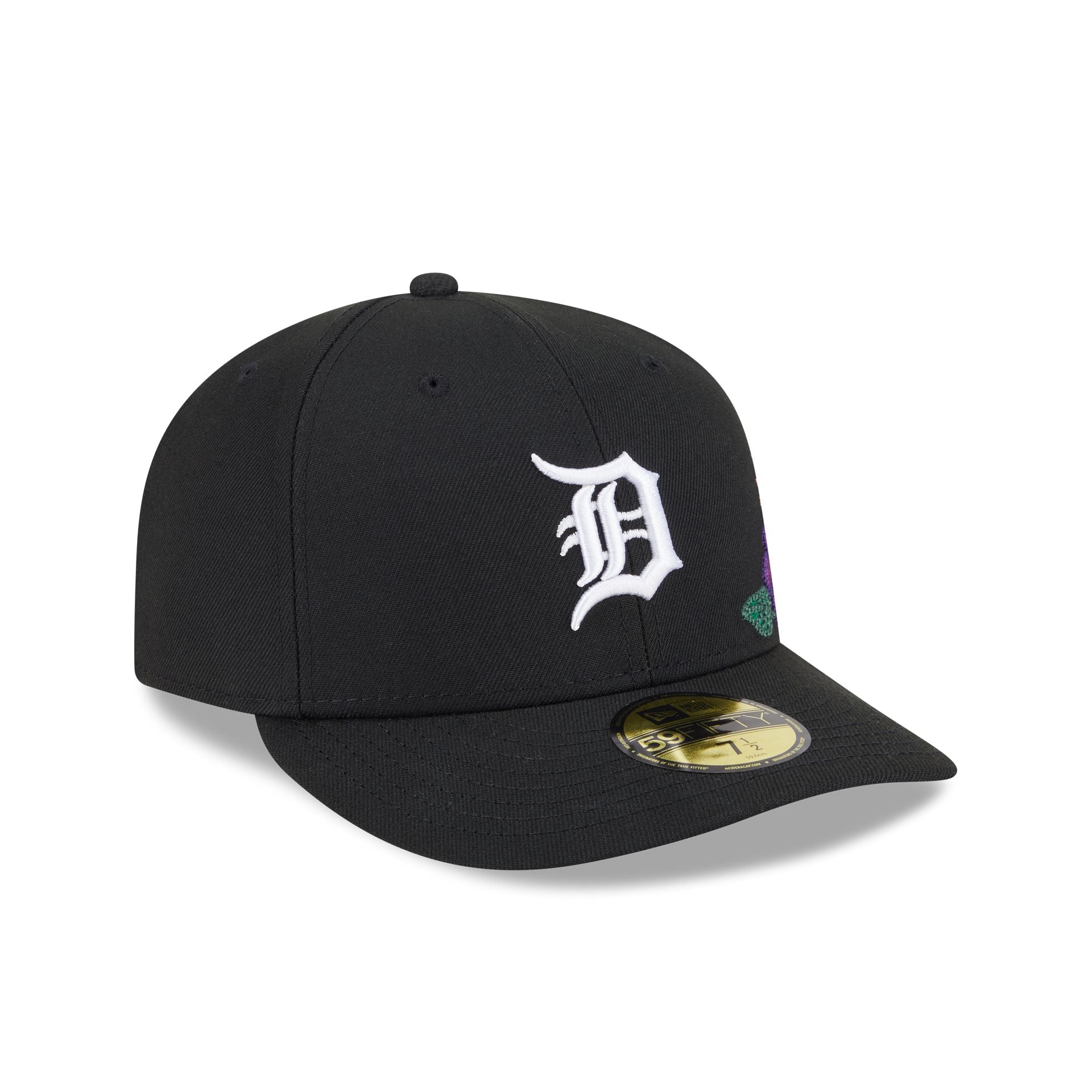 Detroit Tigers Tonal Florals Black 59FIFTY Fitted Hat - Image 3