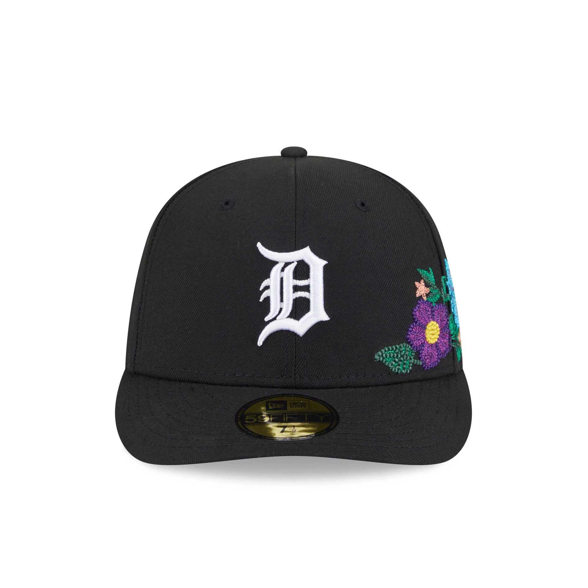 Detroit Tigers Tonal Florals Black 59FIFTY Fitted Hat - Image 2