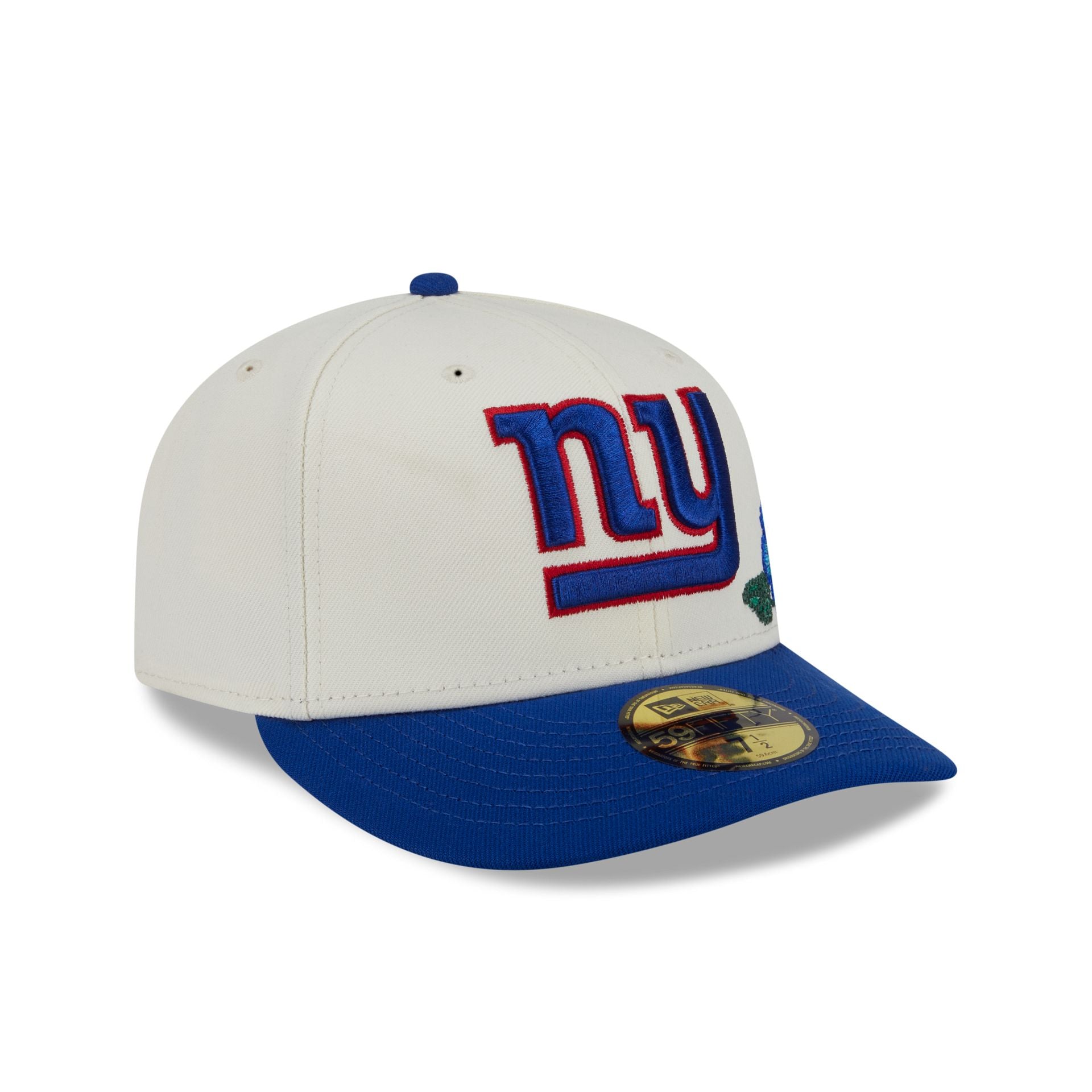 New York Giants Tonal Florals White 59FIFTY Fitted Hat - Image 3