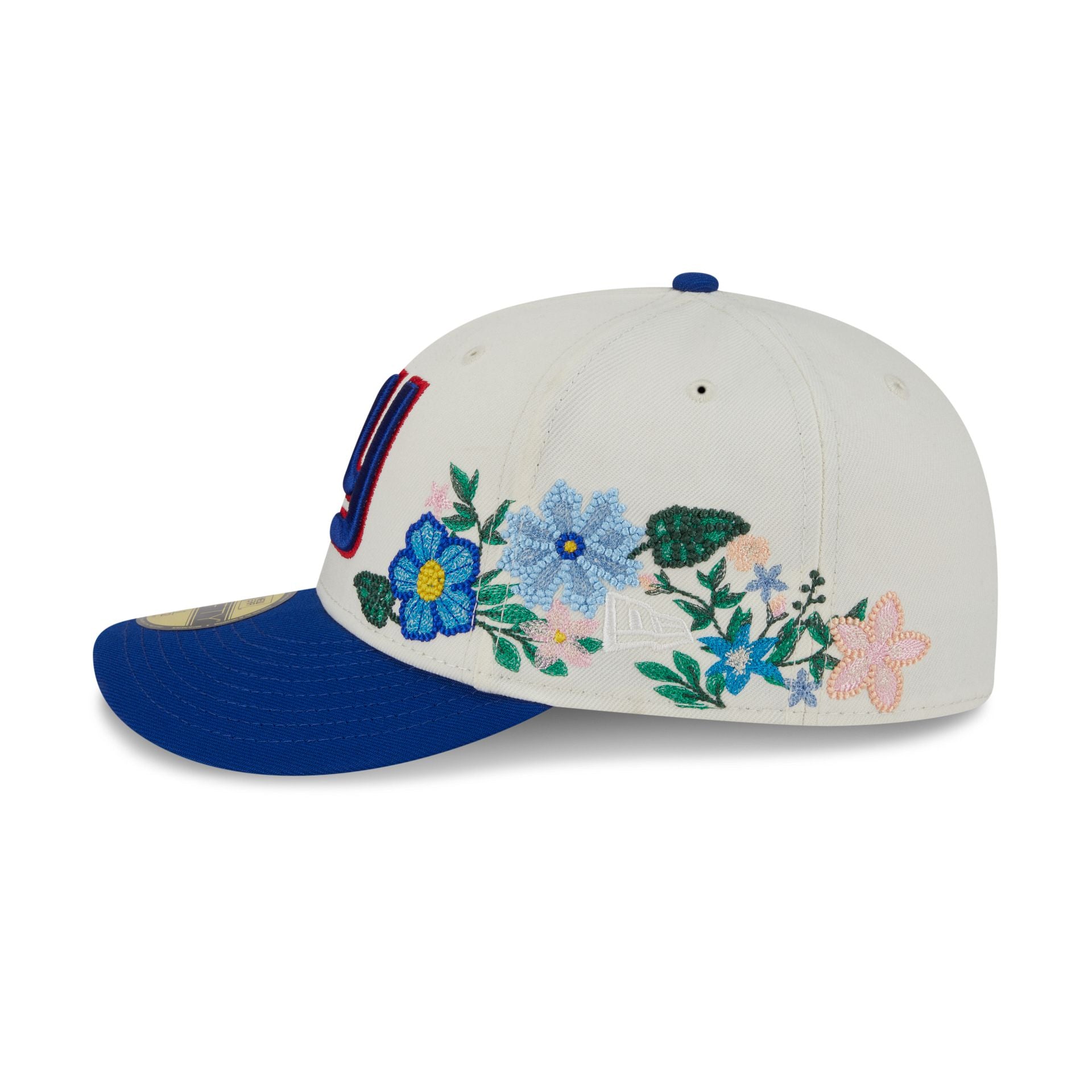 New York Giants Tonal Florals White 59FIFTY Fitted Hat - Image 4