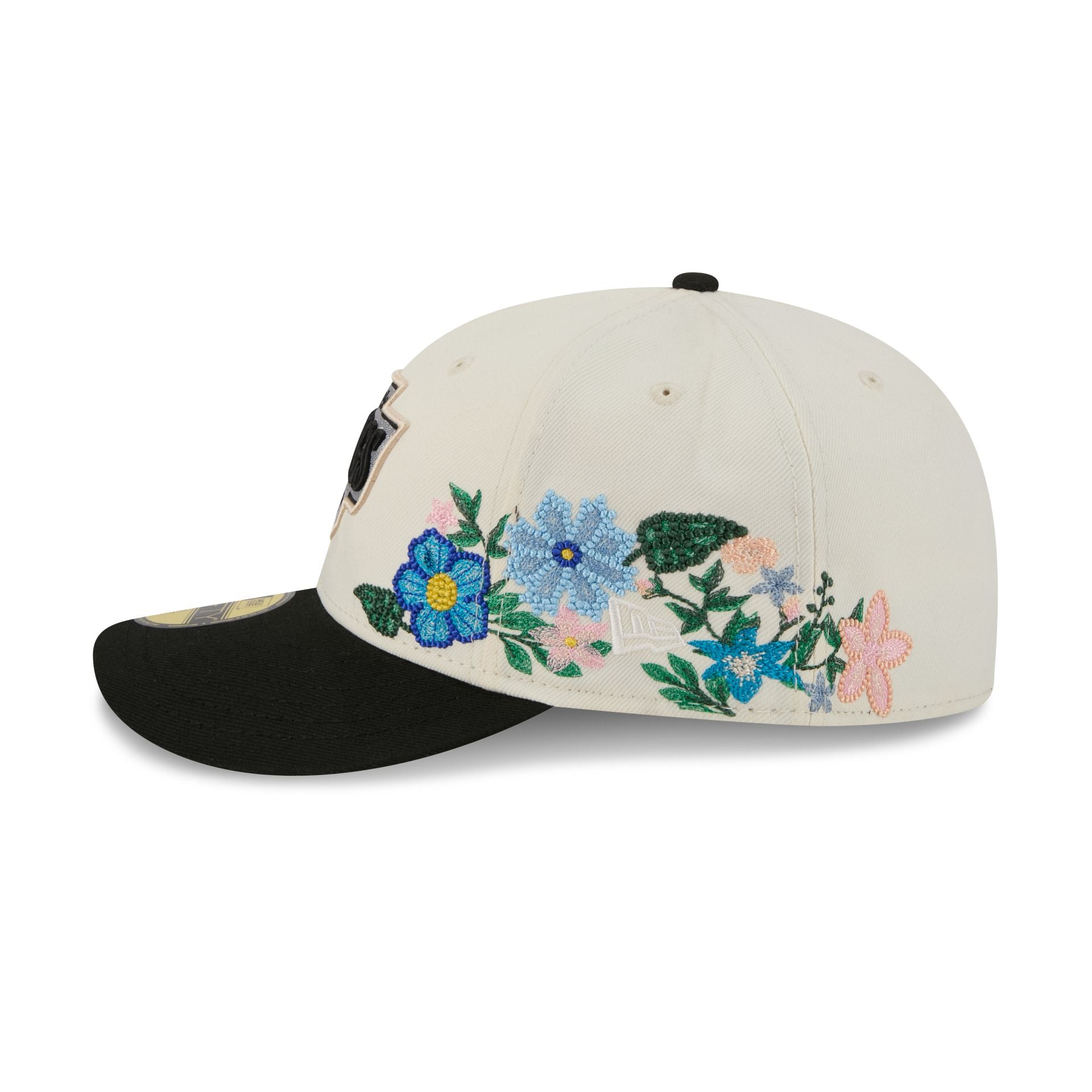 Los Angeles Kings Tonal Florals White 59FIFTY Fitted Hat - Image 4