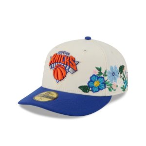 New York Knicks Tonal Florals White 59FIFTY Fitted Hat