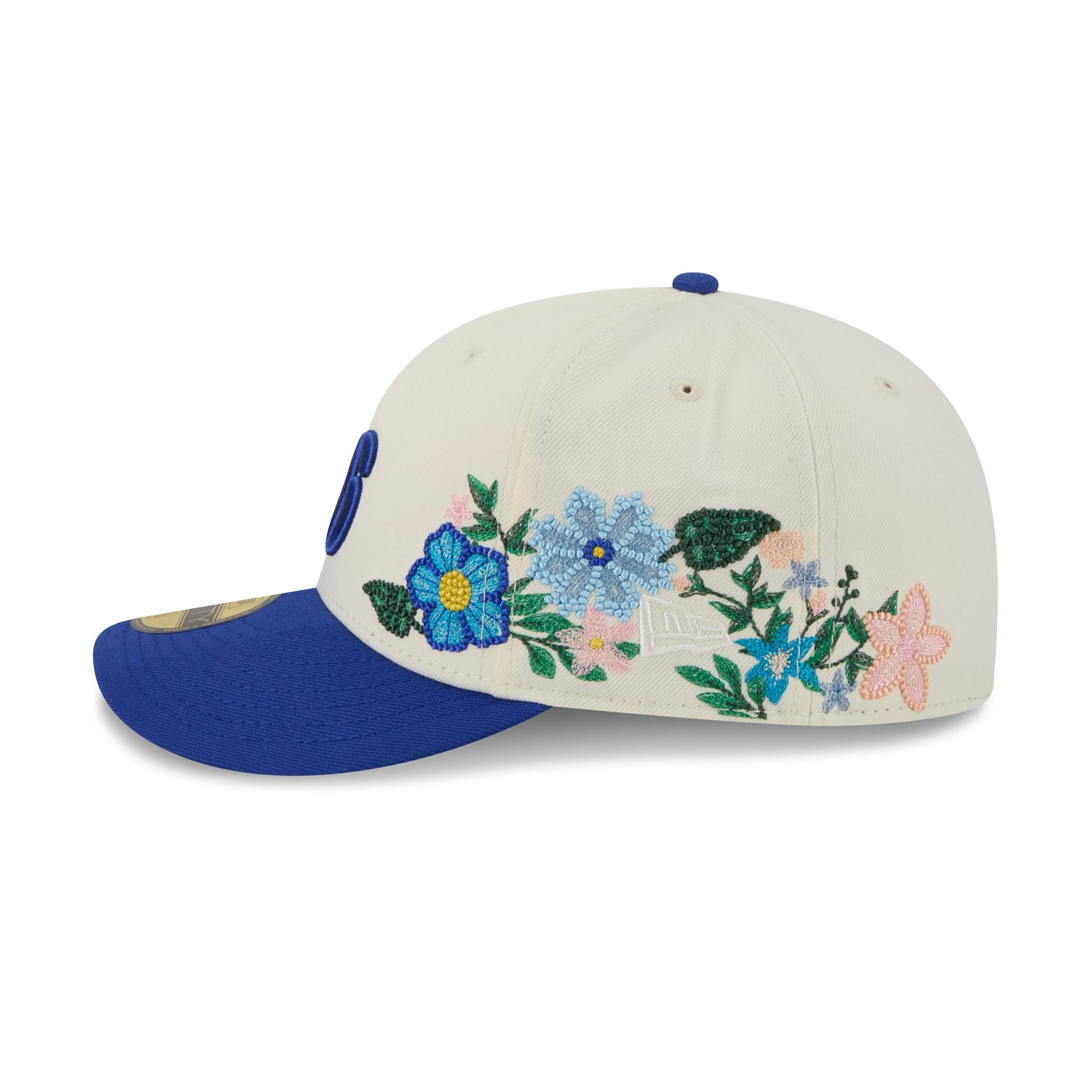 Philadelphia 76ers Tonal Florals White 59FIFTY Fitted Hat - Image 4