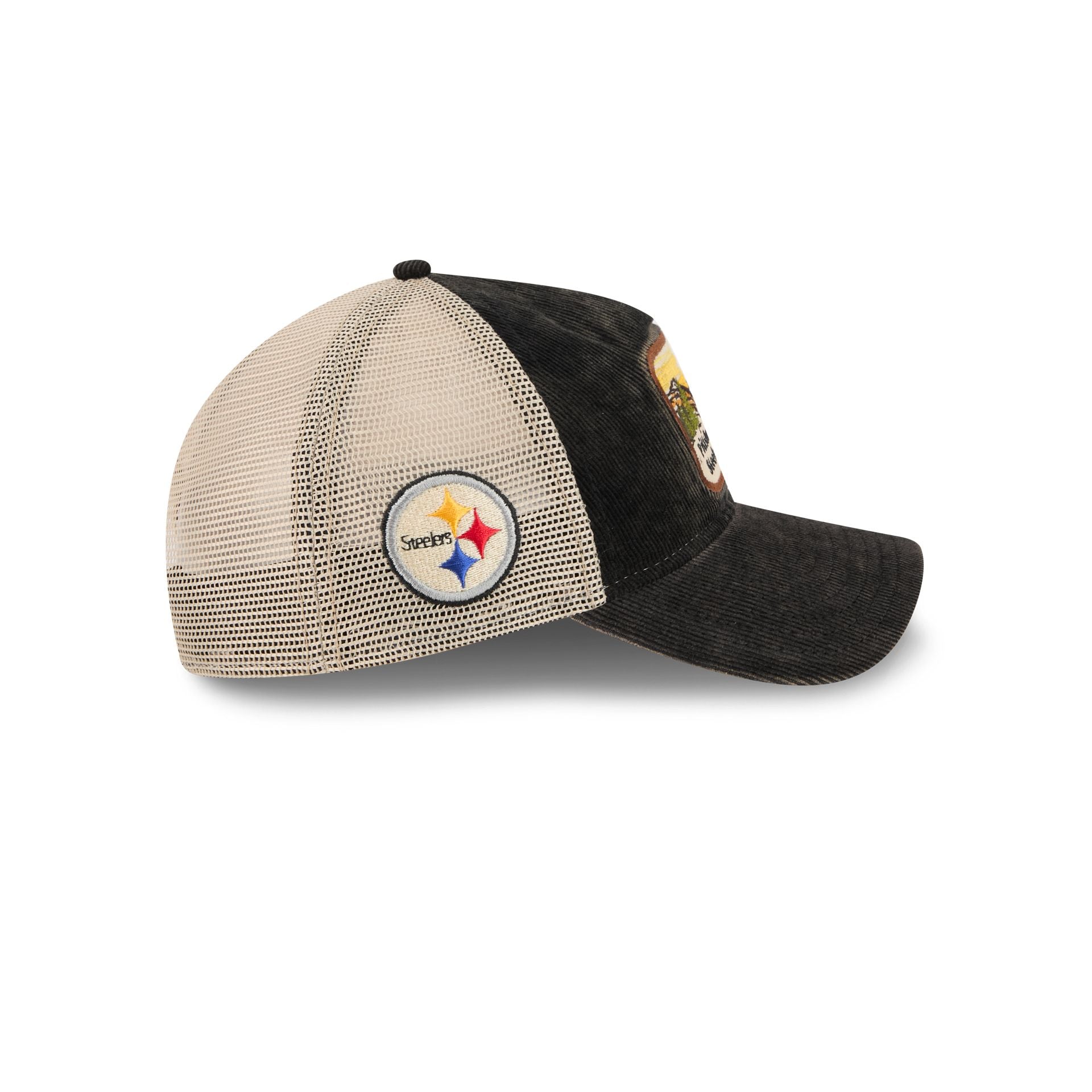 Pittsburgh Steelers Vintage Landscape 9TWENTY A-Frame Trucker Hat - Image 4