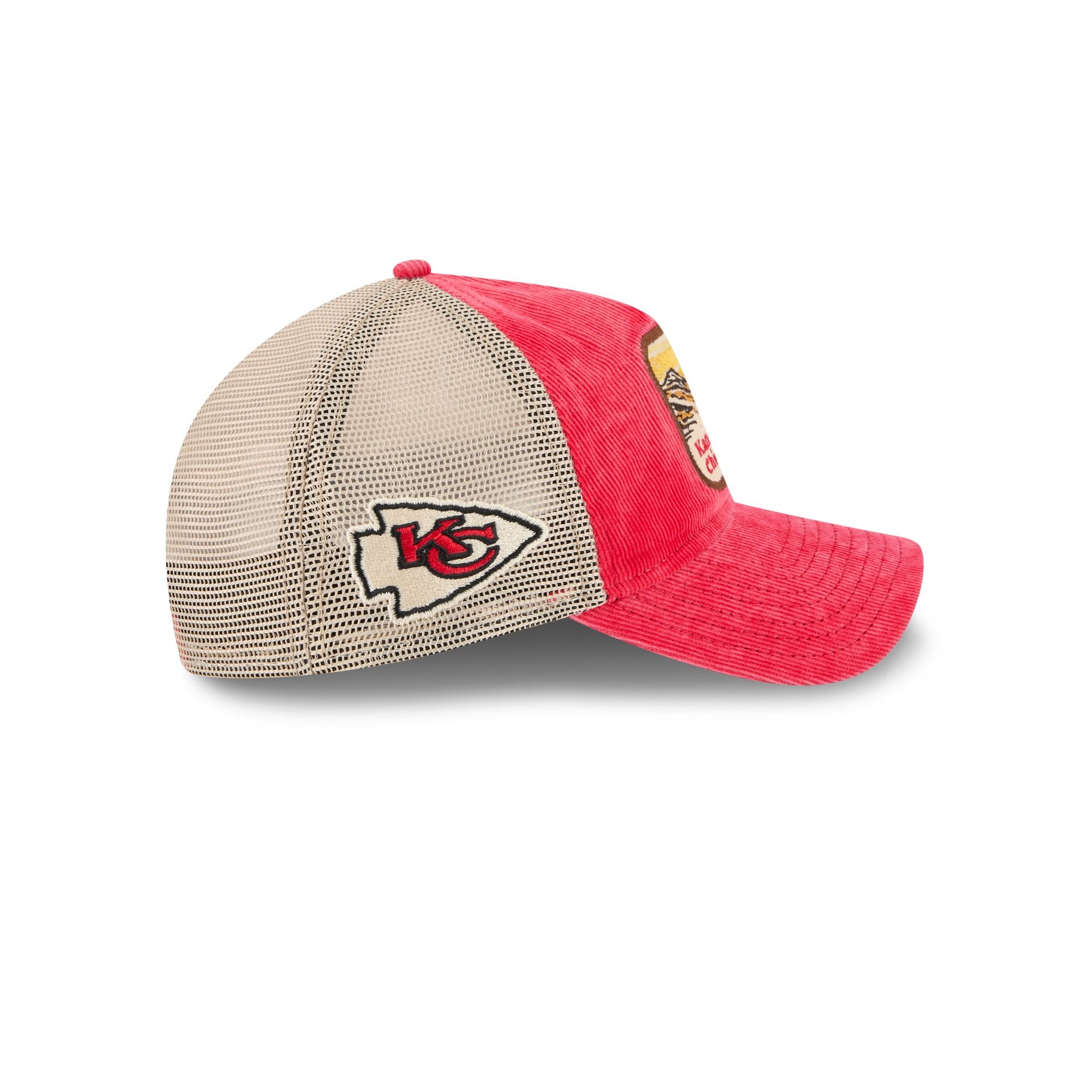 Kansas City Chiefs Vintage Landscape 9TWENTY A-Frame Trucker Hat - Image 4