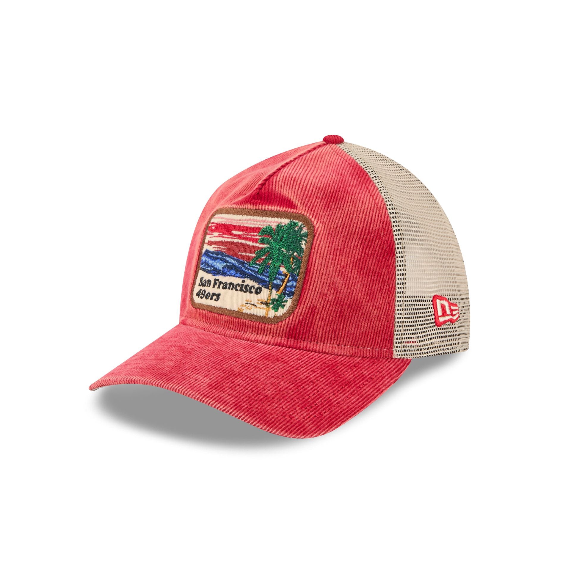 San Francisco 49ers Vintage Landscape 9TWENTY A-Frame Trucker Hat - Image 3