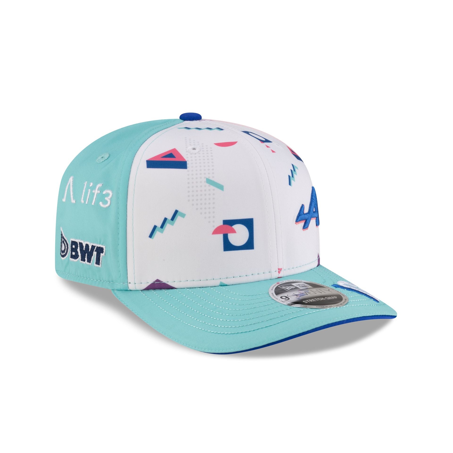 2025 Miami Race Special BWT Alpine F1 Team Pierre Gasly 9SEVENTY Stretch-Snap Hat - Image 3