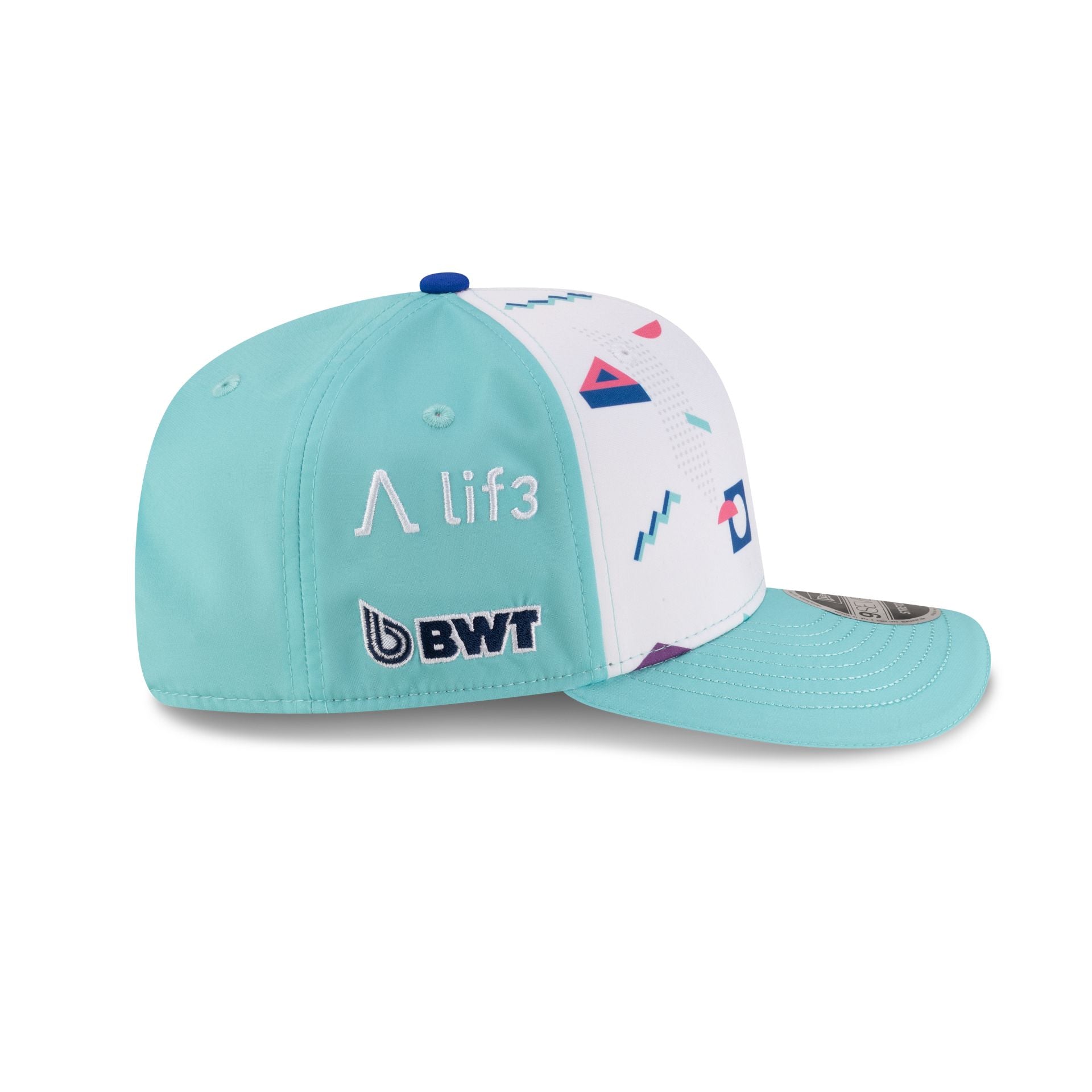 2025 Miami Race Special BWT Alpine F1 Team Pierre Gasly 9SEVENTY Stretch-Snap Hat - Image 5