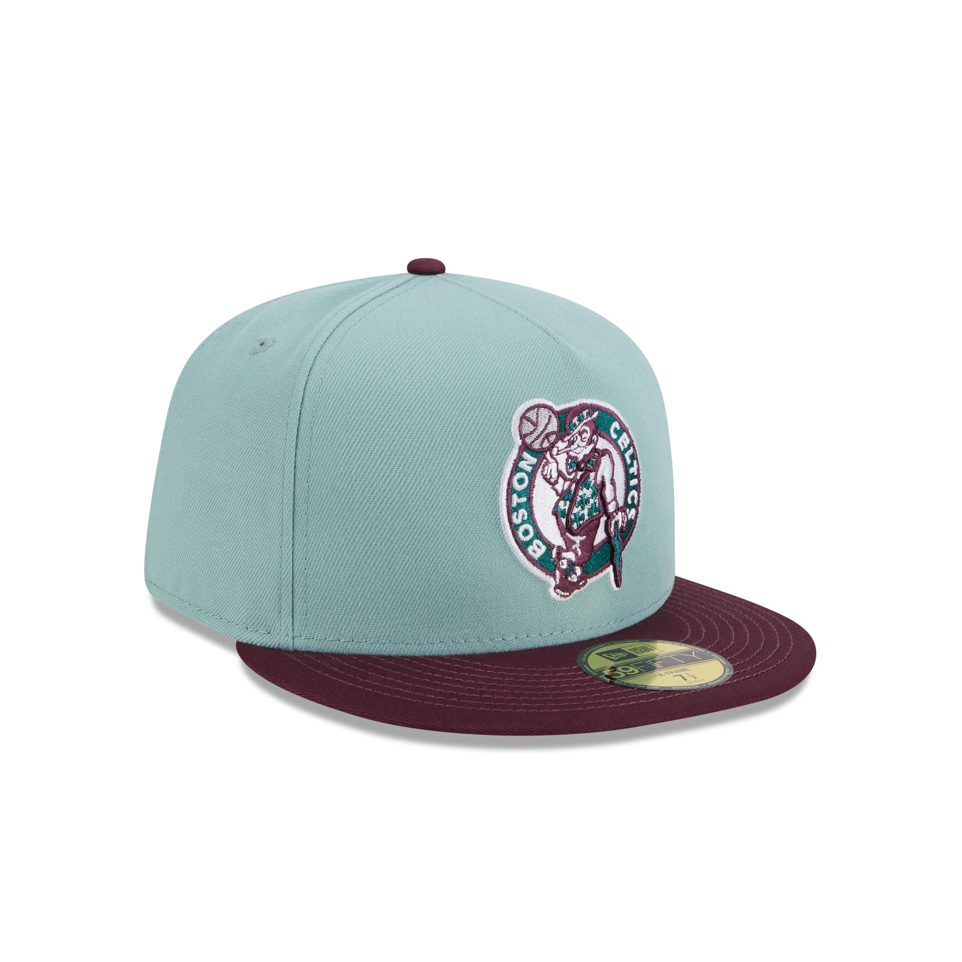 Boston Celtics Beach Kiss Blue 59FIFTY A-Frame Fitted Hat - Image 3