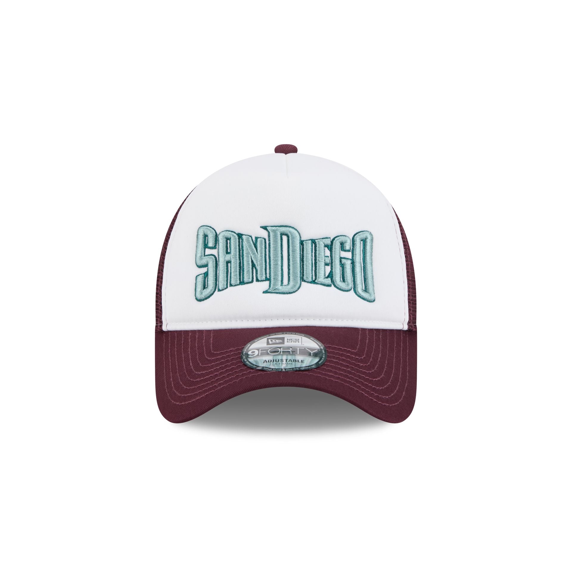 San Diego Padres Optic White 9FORTY A-Frame Snapback Hat - Image 2