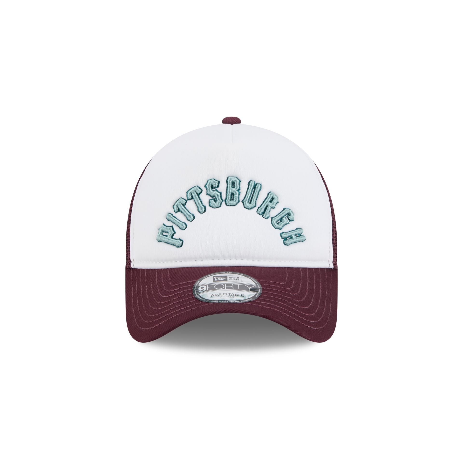 Pittsburgh Pirates Optic White 9FORTY A-Frame Snapback Hat - Image 2