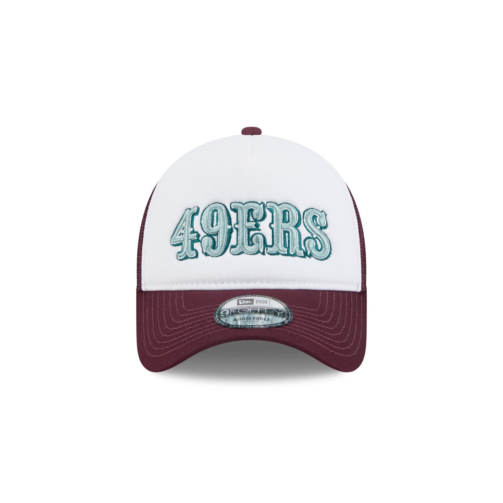 San Francisco 49ers Optic White 9FORTY A-Frame Snapback Hat - Image 2