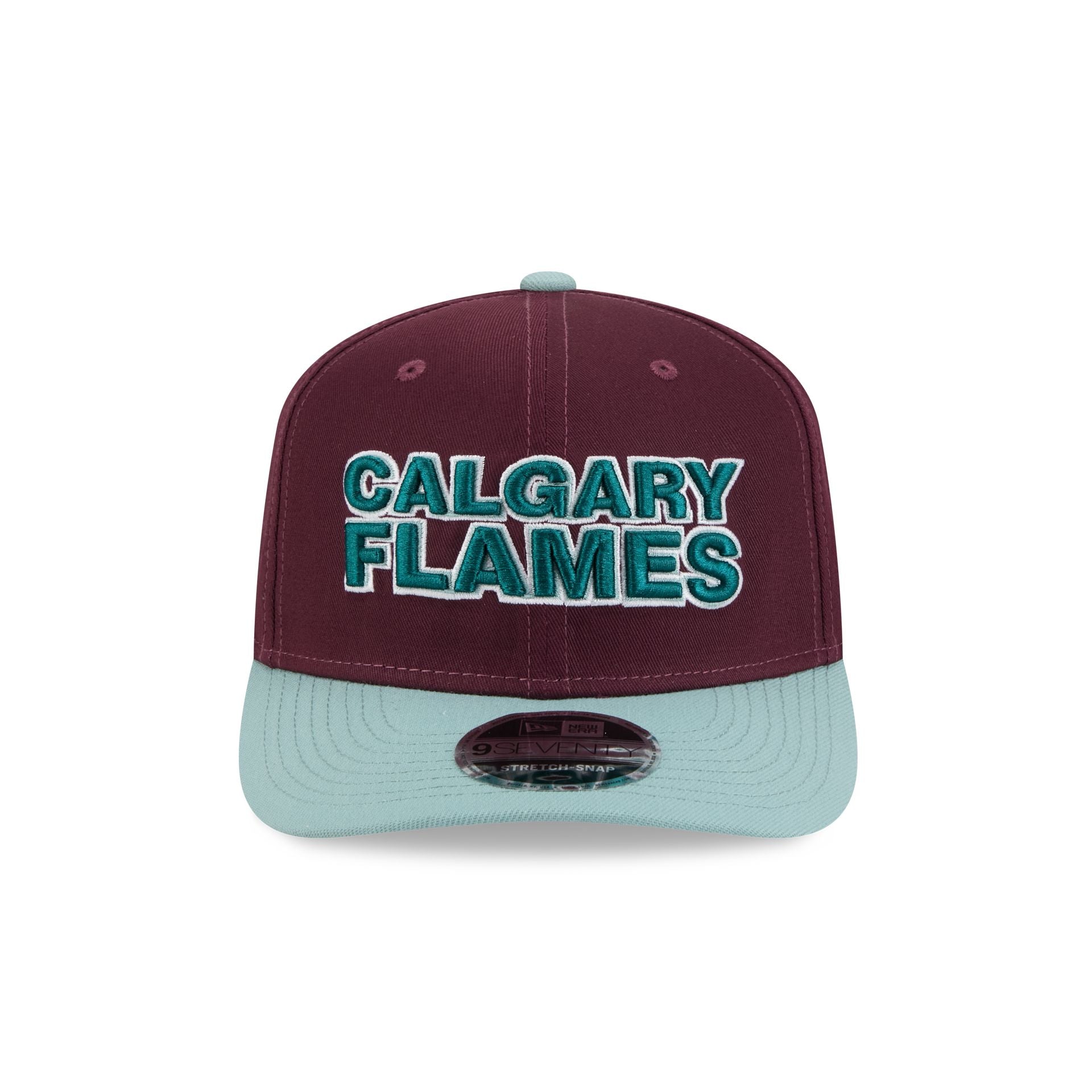 Calgary Flames Maroon 9SEVENTY Stretch-Snap Hat - Image 2