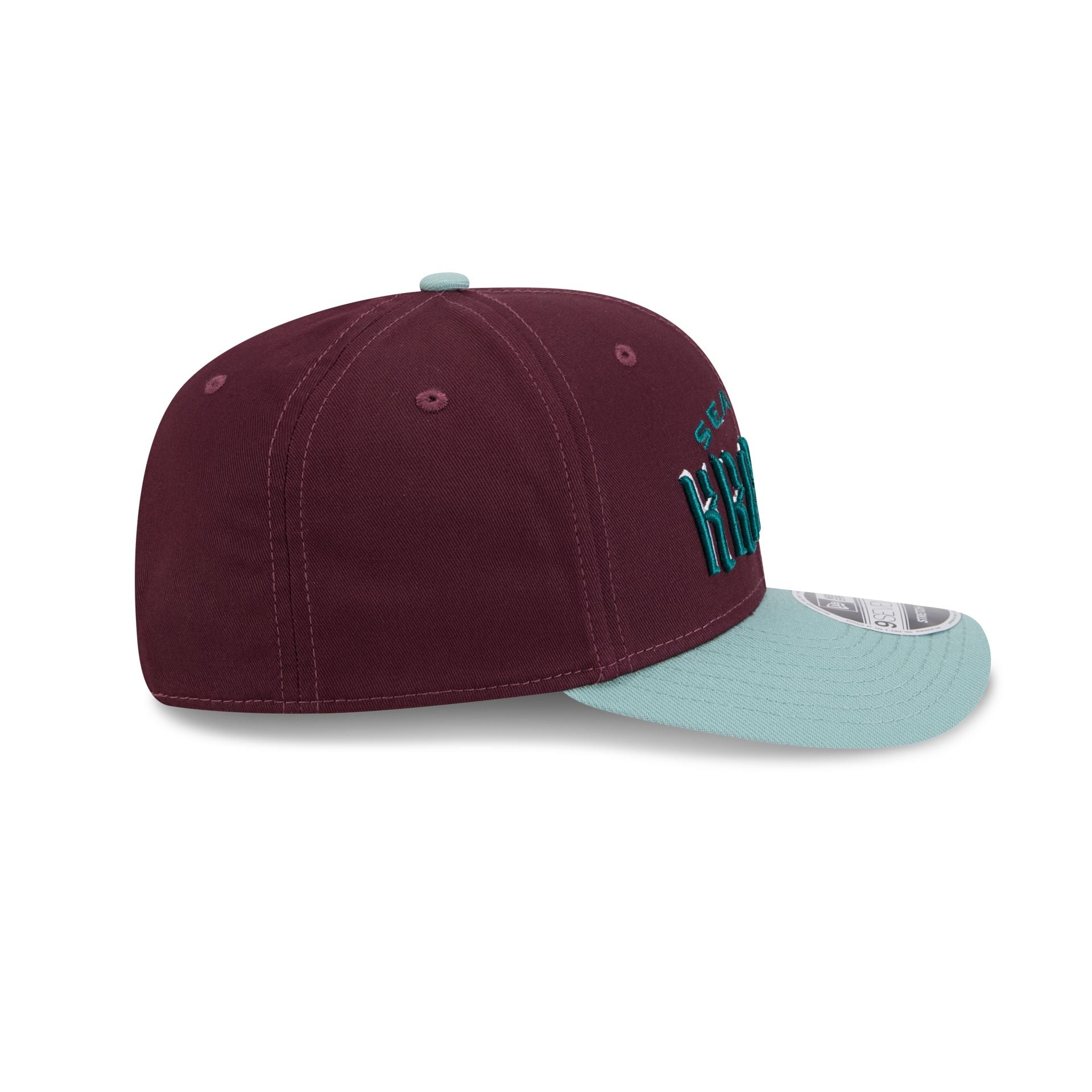 Seattle Kraken Maroon 9SEVENTY Stretch-Snap Hat - Image 5