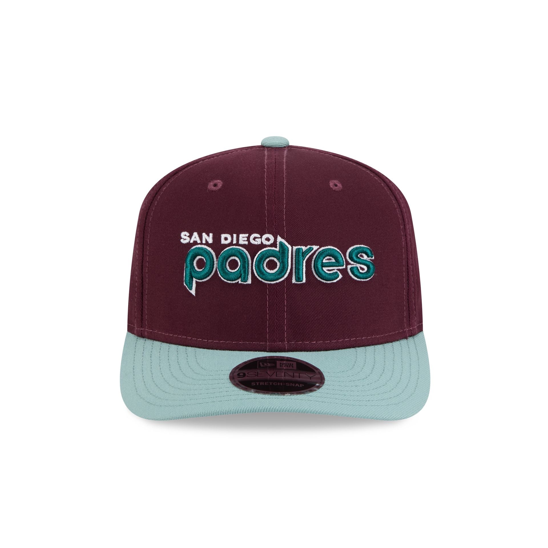 San Diego Padres Maroon 9SEVENTY Stretch-Snap Hat - Image 2