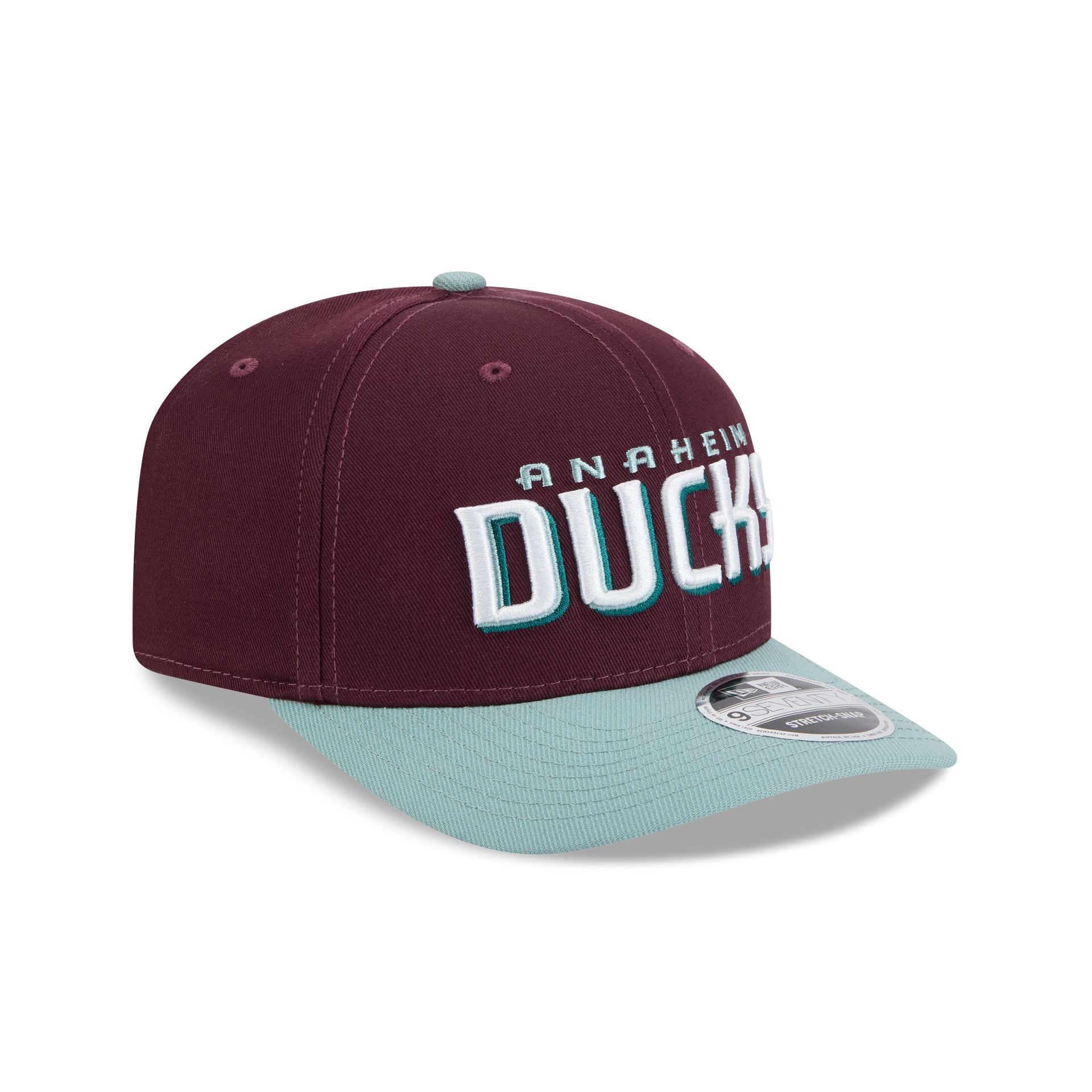 Anaheim Ducks Maroon 9SEVENTY Stretch-Snap Hat - Image 3