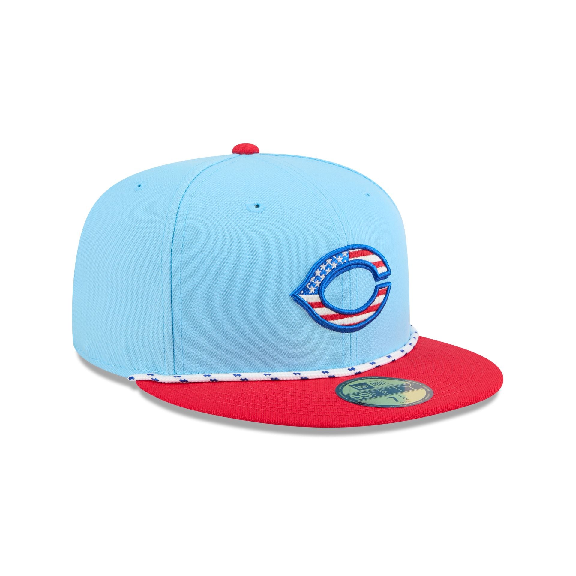 Cincinnati Reds Independence Day 2025 59FIFTY Fitted Hat - Image 3