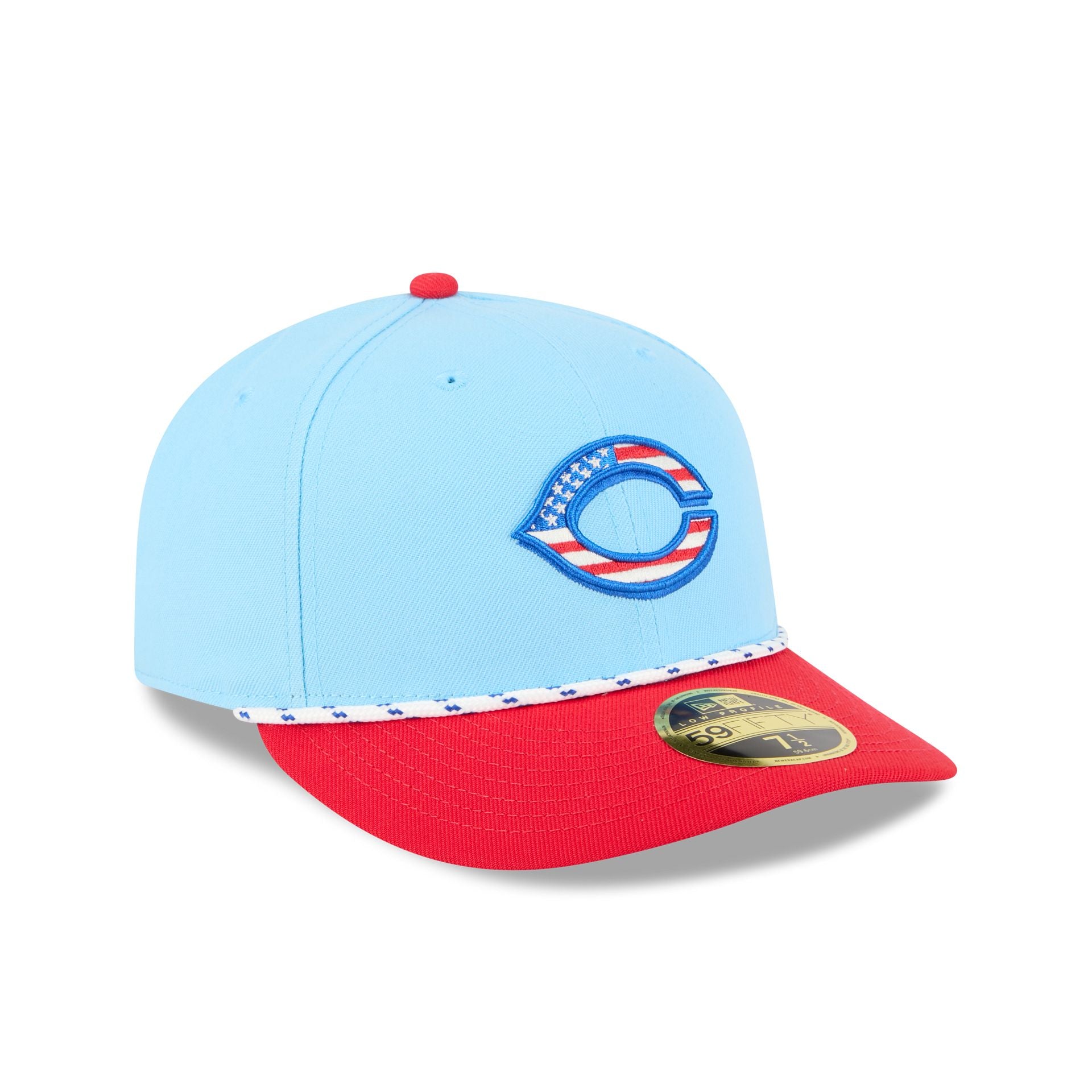 Cincinnati Reds Independence Day 2025 Low Profile 59FIFTY Fitted Hat - Image 3
