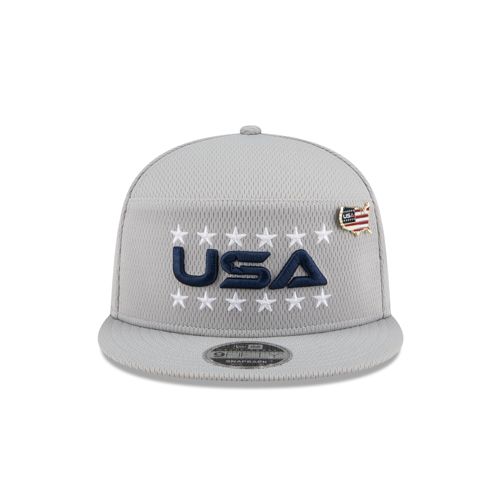 2025 Ryder Cup Team USA Gray Split Panel 9FIFTY Snapback Hat - Image 2