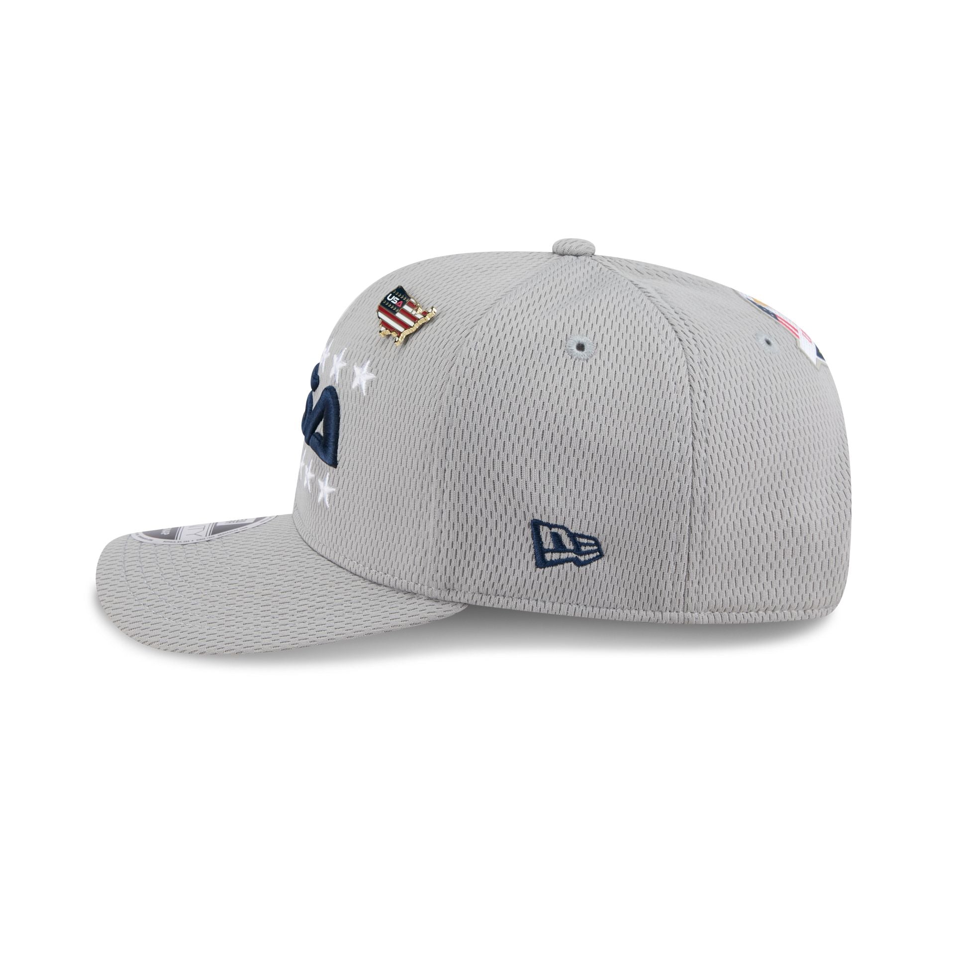 2025 Ryder Cup Team USA Gray 9SEVENTY Stretch-Snap Hat - Image 4
