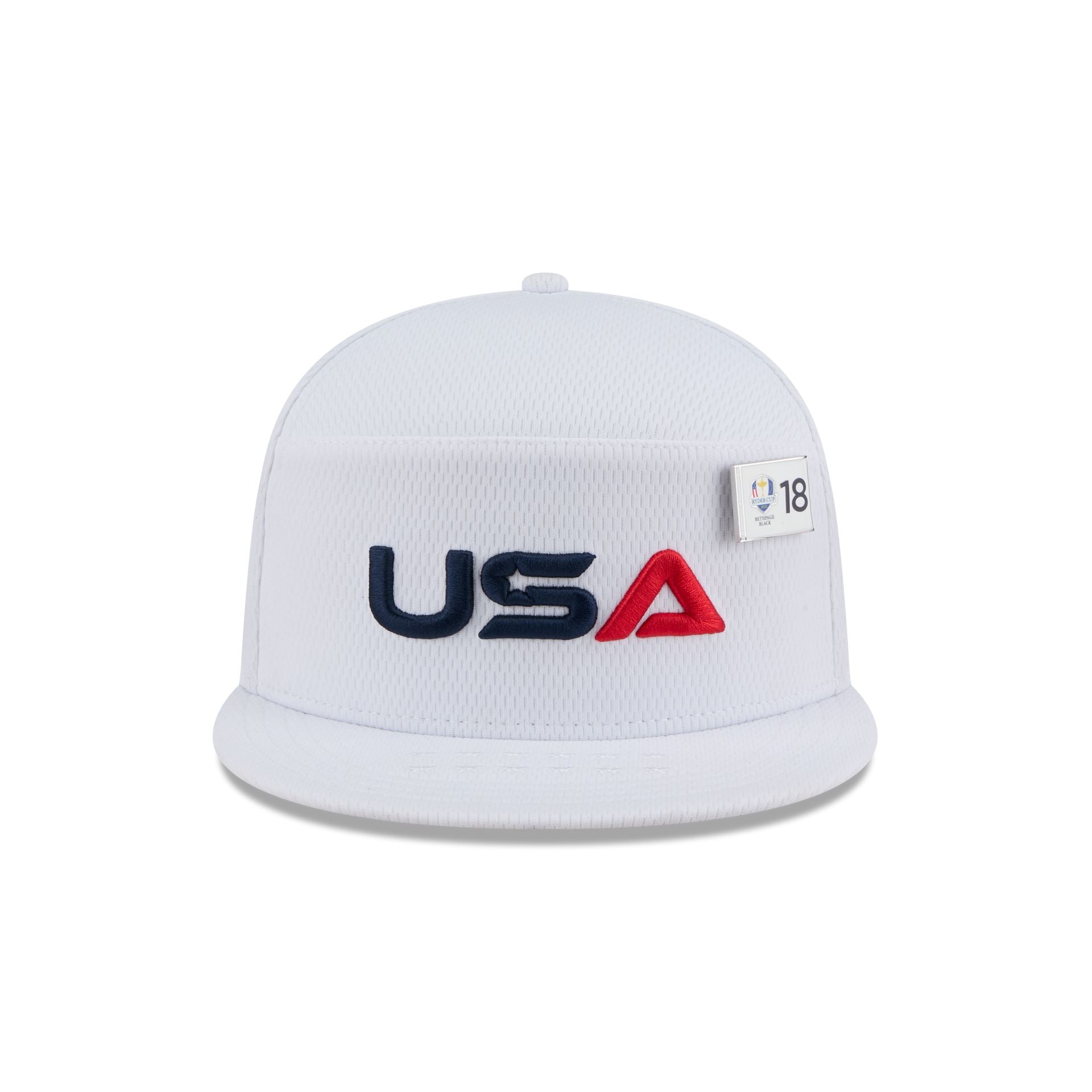 2025 Ryder Cup Team USA White Split Panel 9FIFTY Snapback Hat - Image 2