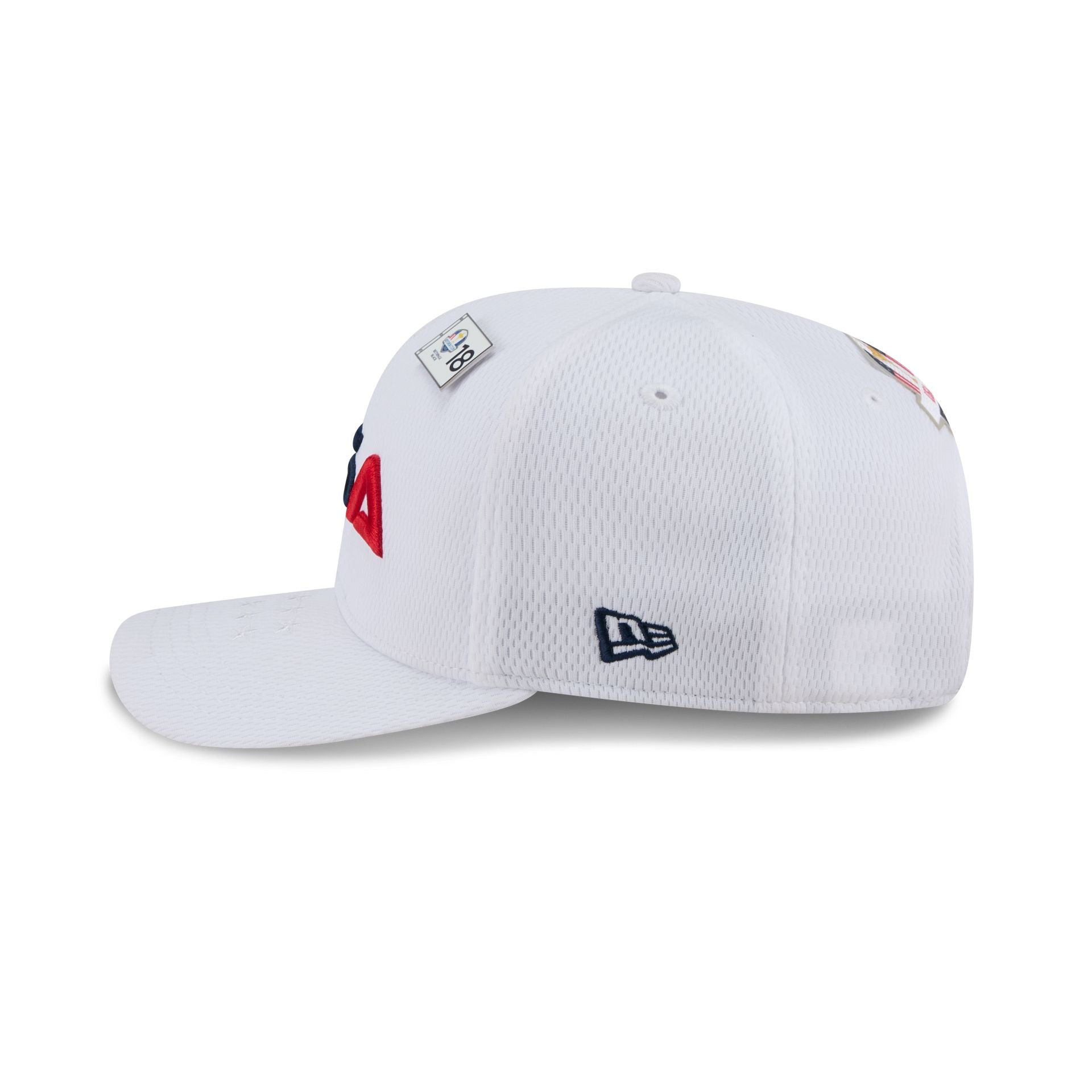 2025 Ryder Cup Team USA White 9SEVENTY Stretch-Snap Hat - Image 4