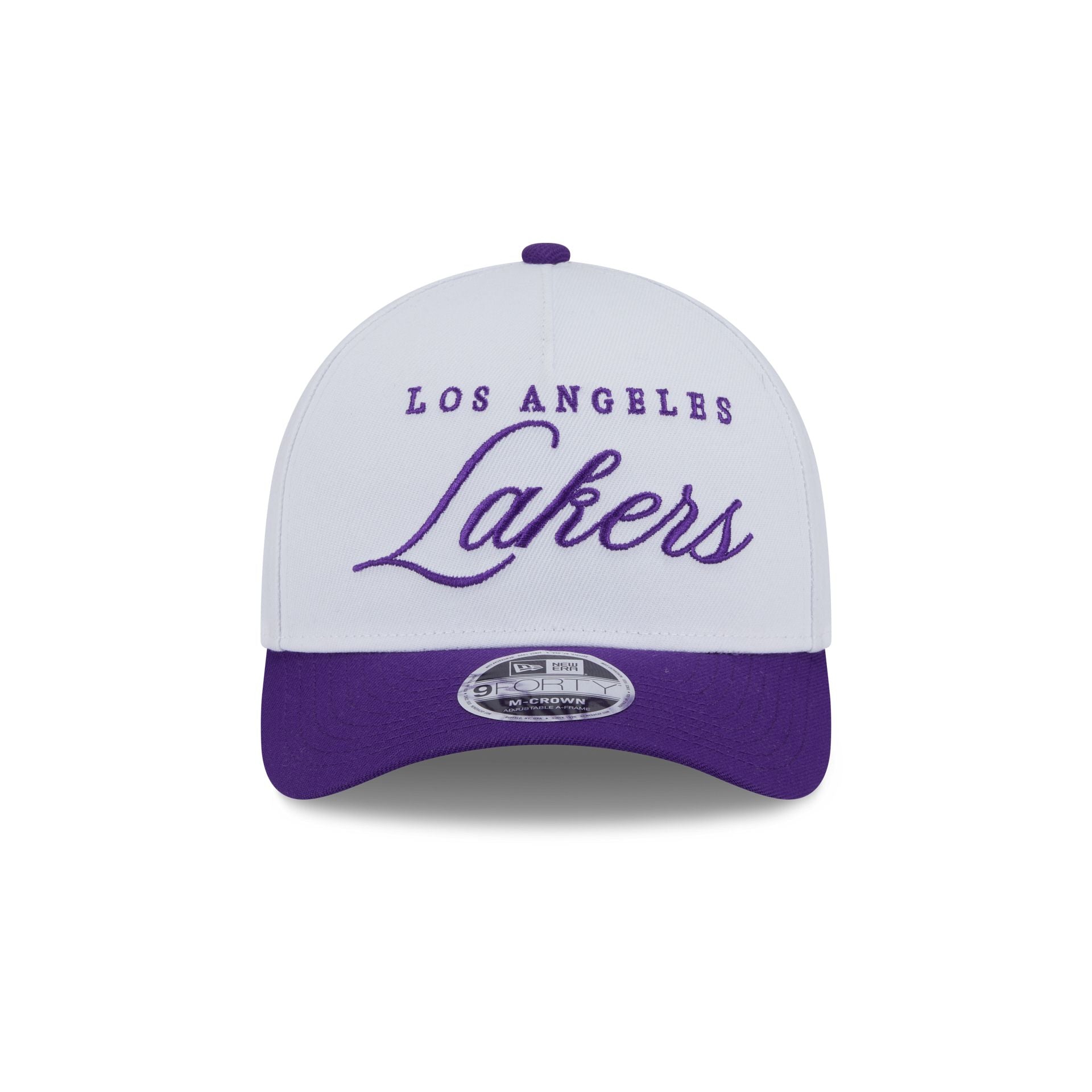 Los Angeles Lakers 2025 Draft 9FORTY M-Crown A-Frame Snapback Hat - Image 2