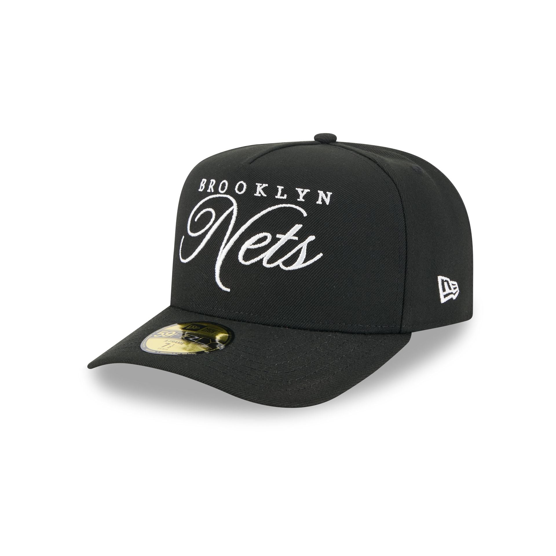 Brooklyn Nets 2025 Draft Black 59FIFTY A-Frame Fitted Hat - Image 3