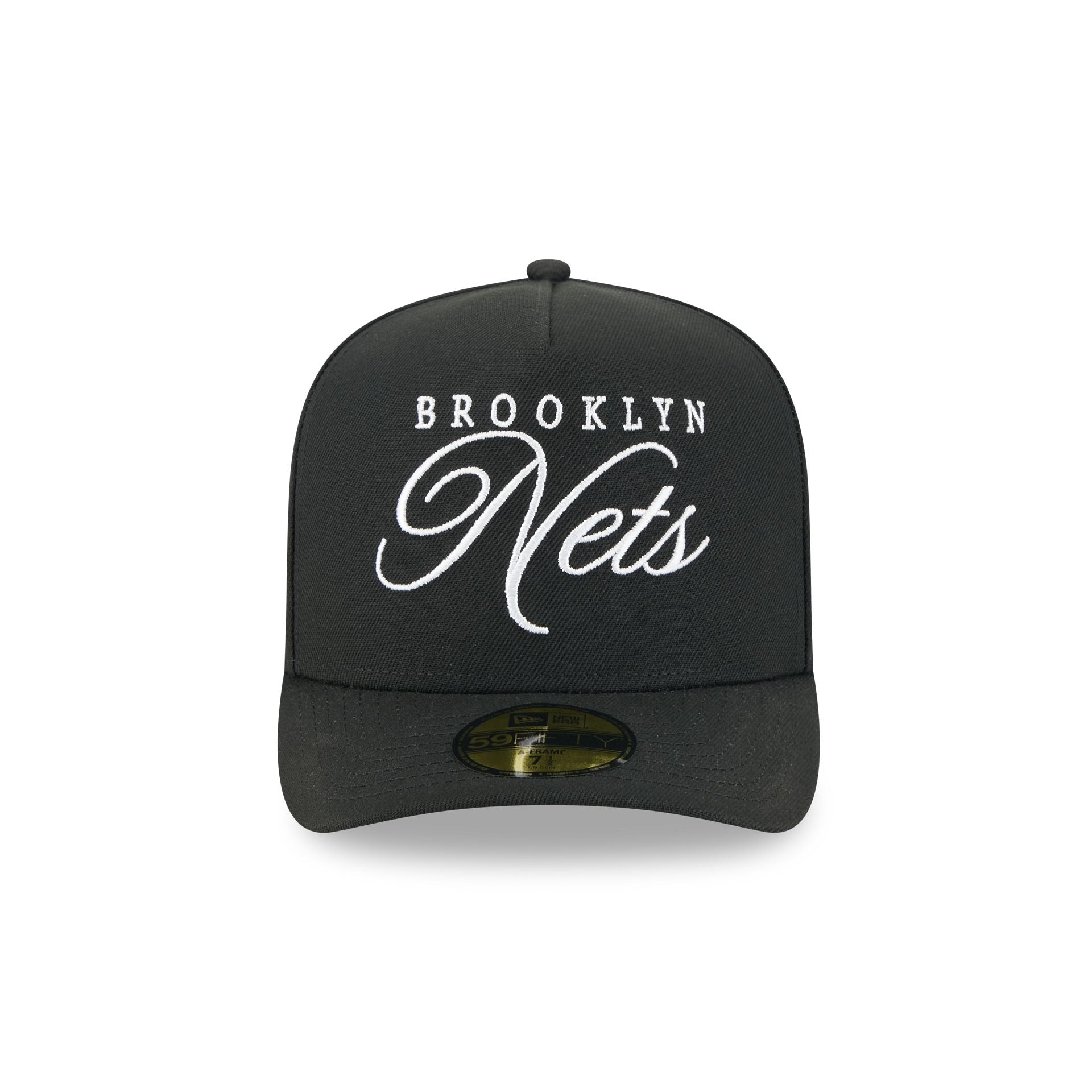 Brooklyn Nets 2025 Draft Black 59FIFTY A-Frame Fitted Hat - Image 2