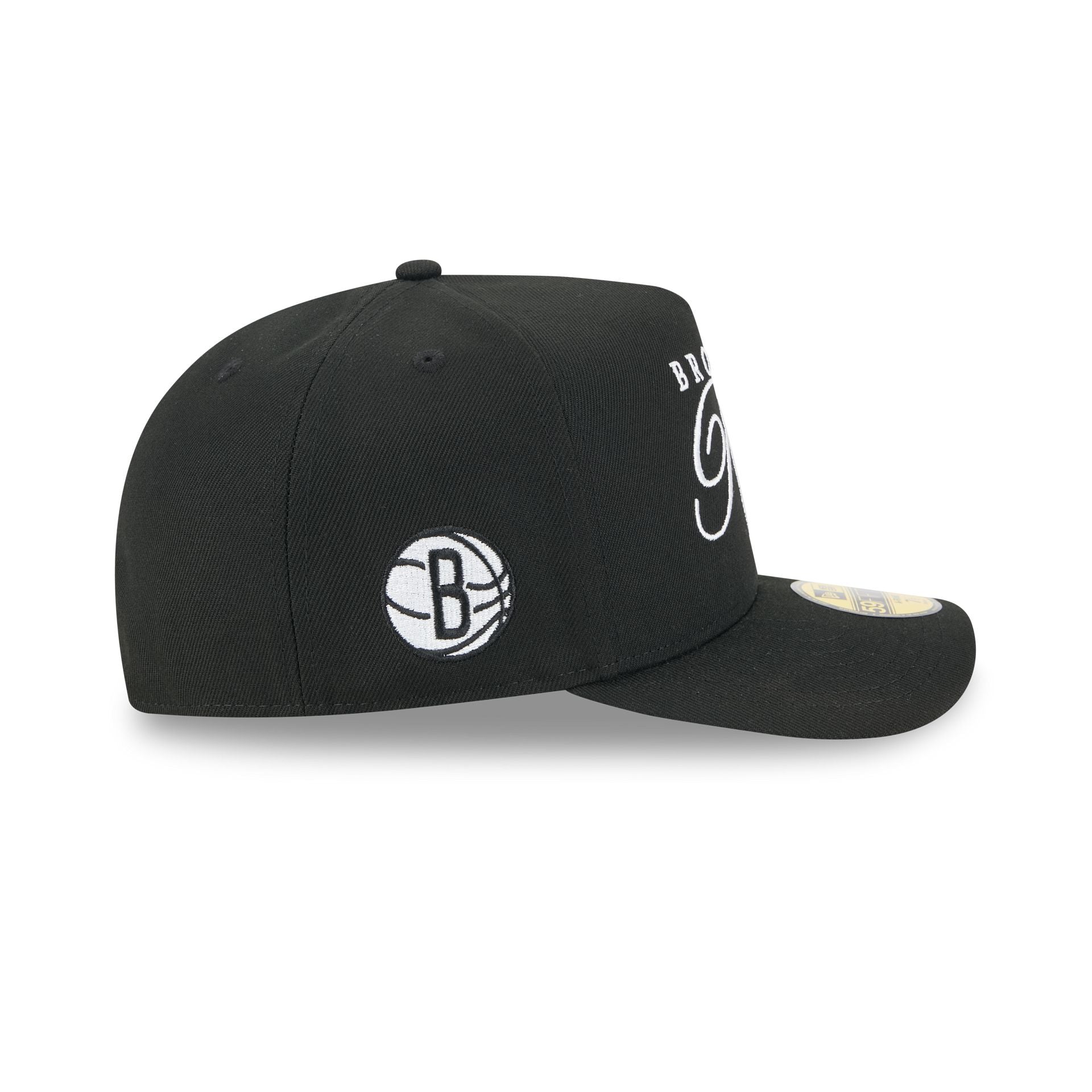 Brooklyn Nets 2025 Draft Black 59FIFTY A-Frame Fitted Hat - Image 4
