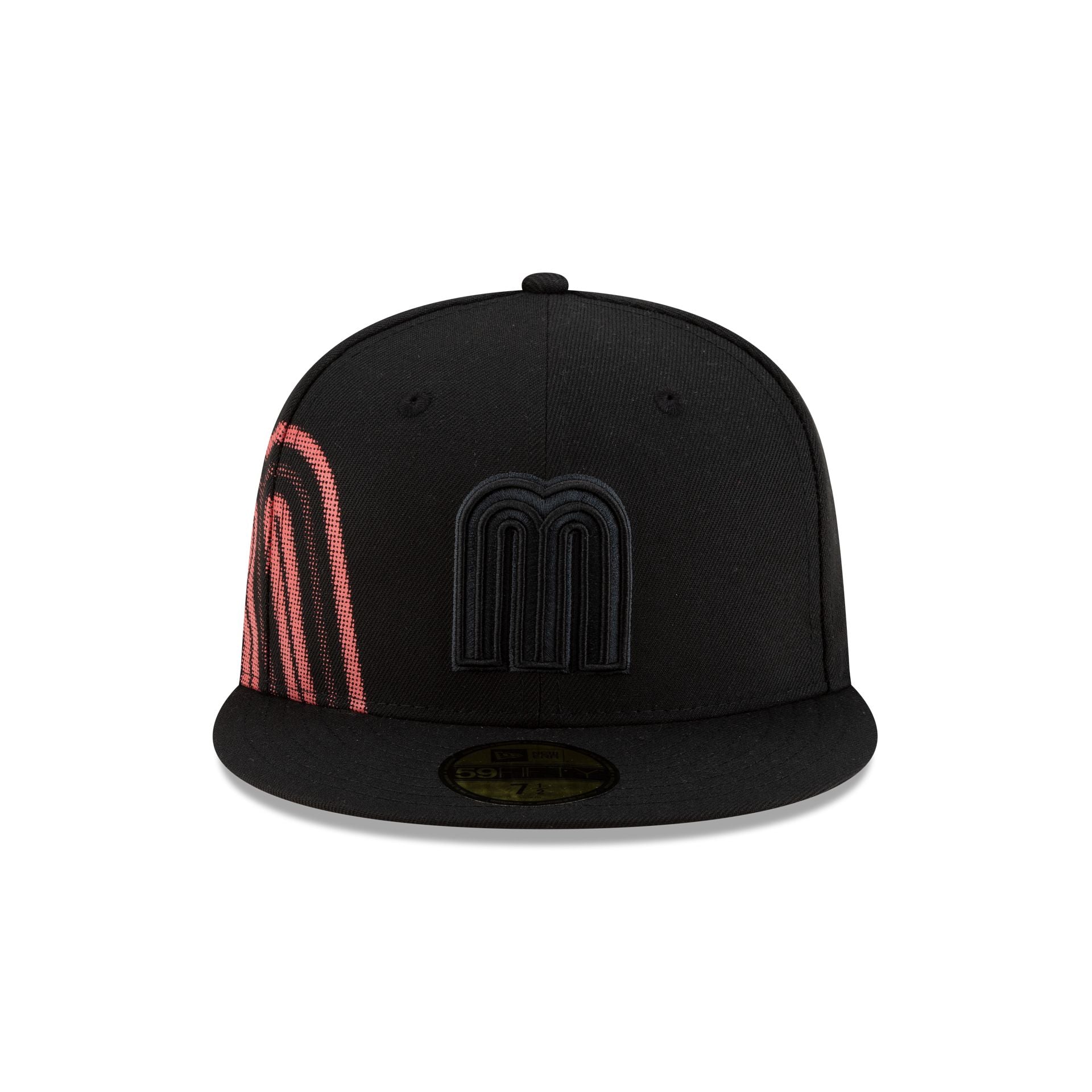 Mexico Baseball Black on Black 59FIFTY Fitted Hat - Image 2