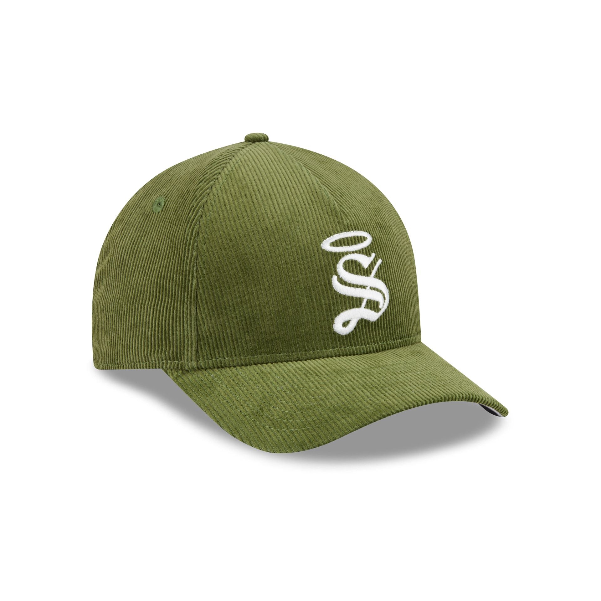 Santos Laguna Olive Corduroy 9FORTY M-Crown Snapback Hat - Image 3