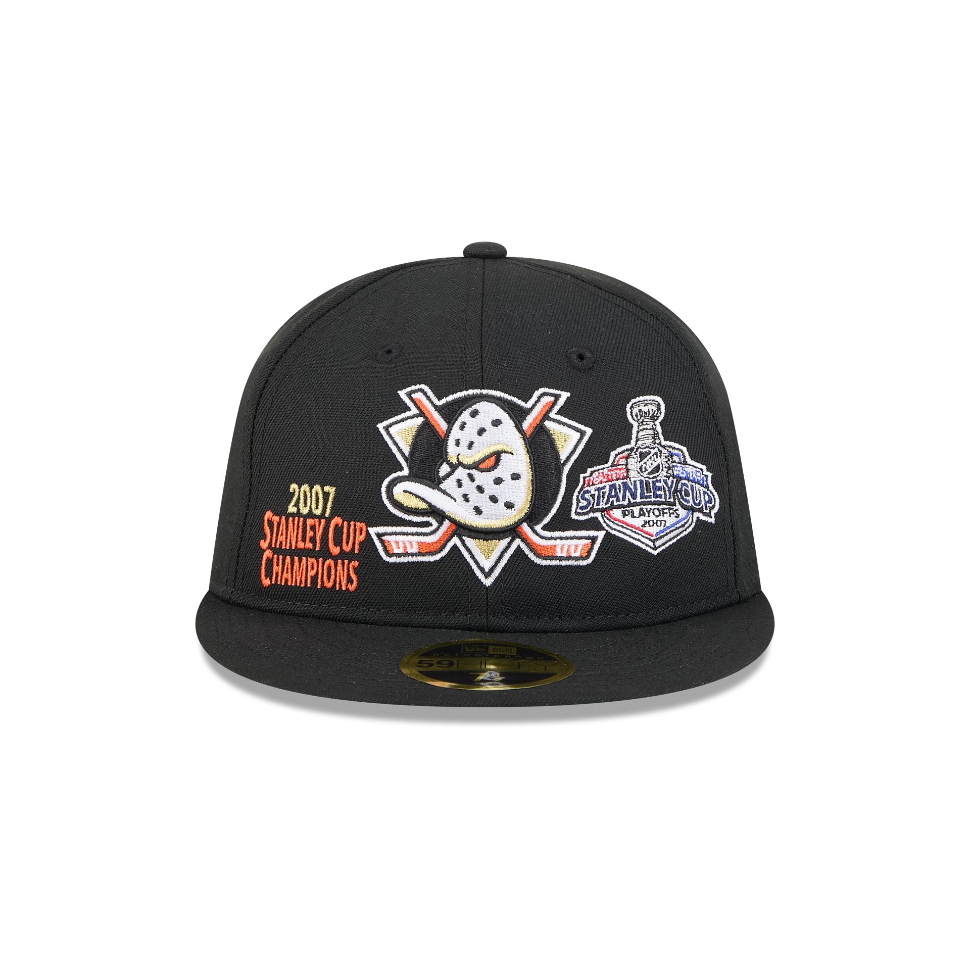 Anaheim Ducks Championship Pack Retro Crown 59FIFTY Fitted Hat - Image 2