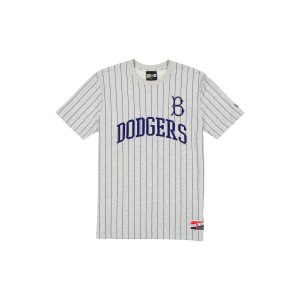 Brooklyn Dodgers Throwback Retro Gray Pinstripe T-Shirt